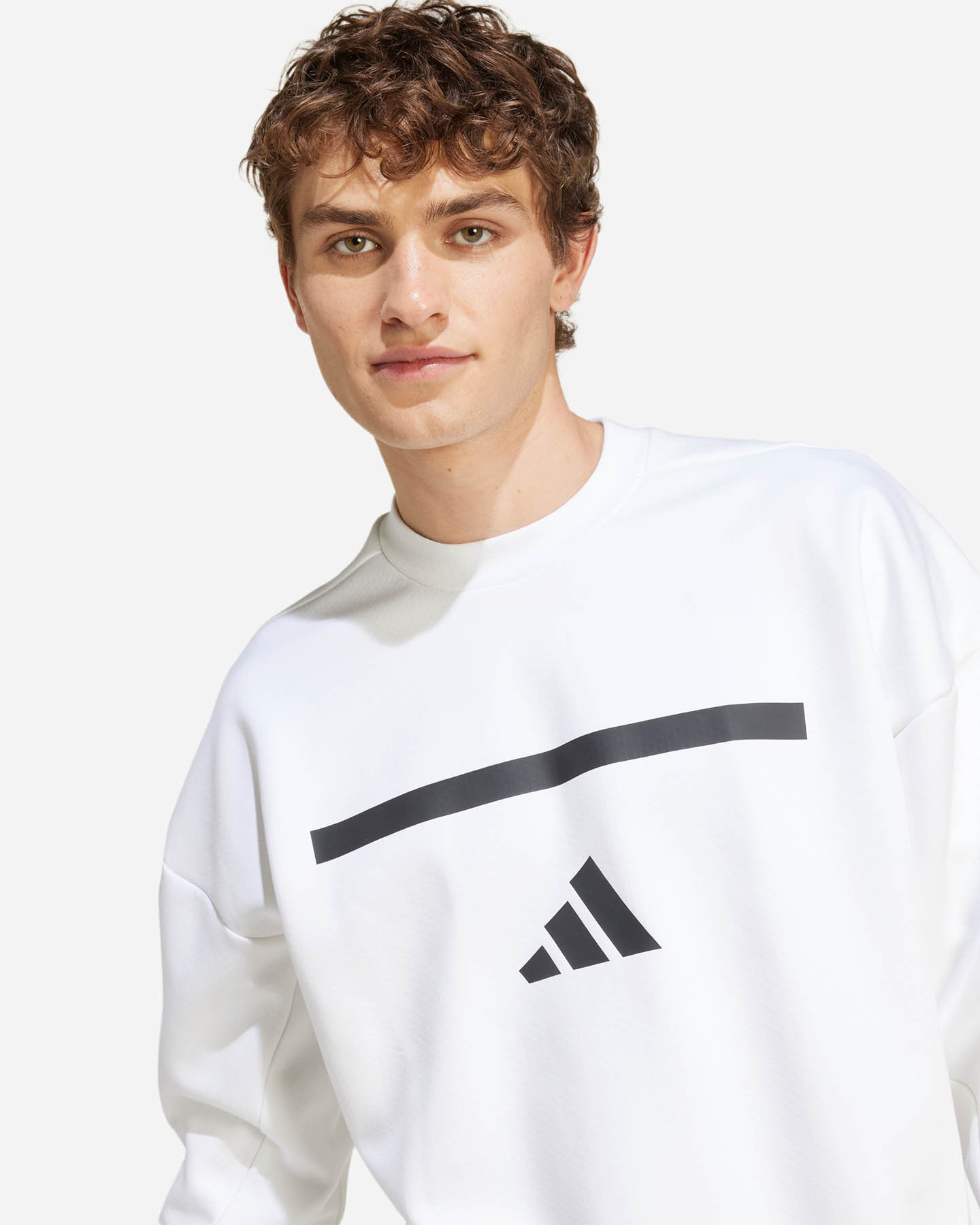 Felpa ADIDAS Z.N.E. M - Bianco - 5 | Cisalfa Sport