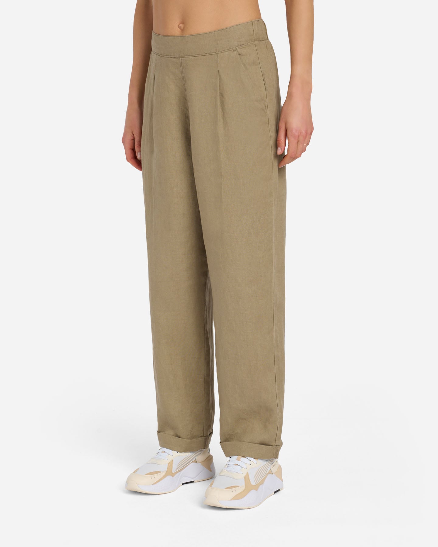 Pantalone BEST COMPANY COLLEZIONE LINO W - Marrone - 2 | Cisalfa Sport