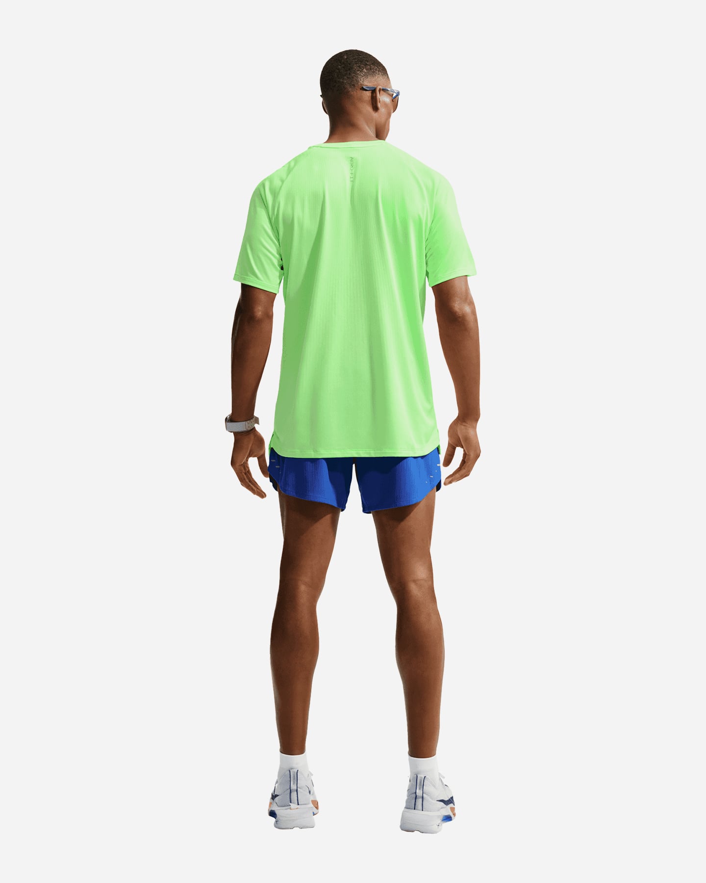 T-shirt running NIKE STRIDE M - Verde - 2 | Cisalfa Sport