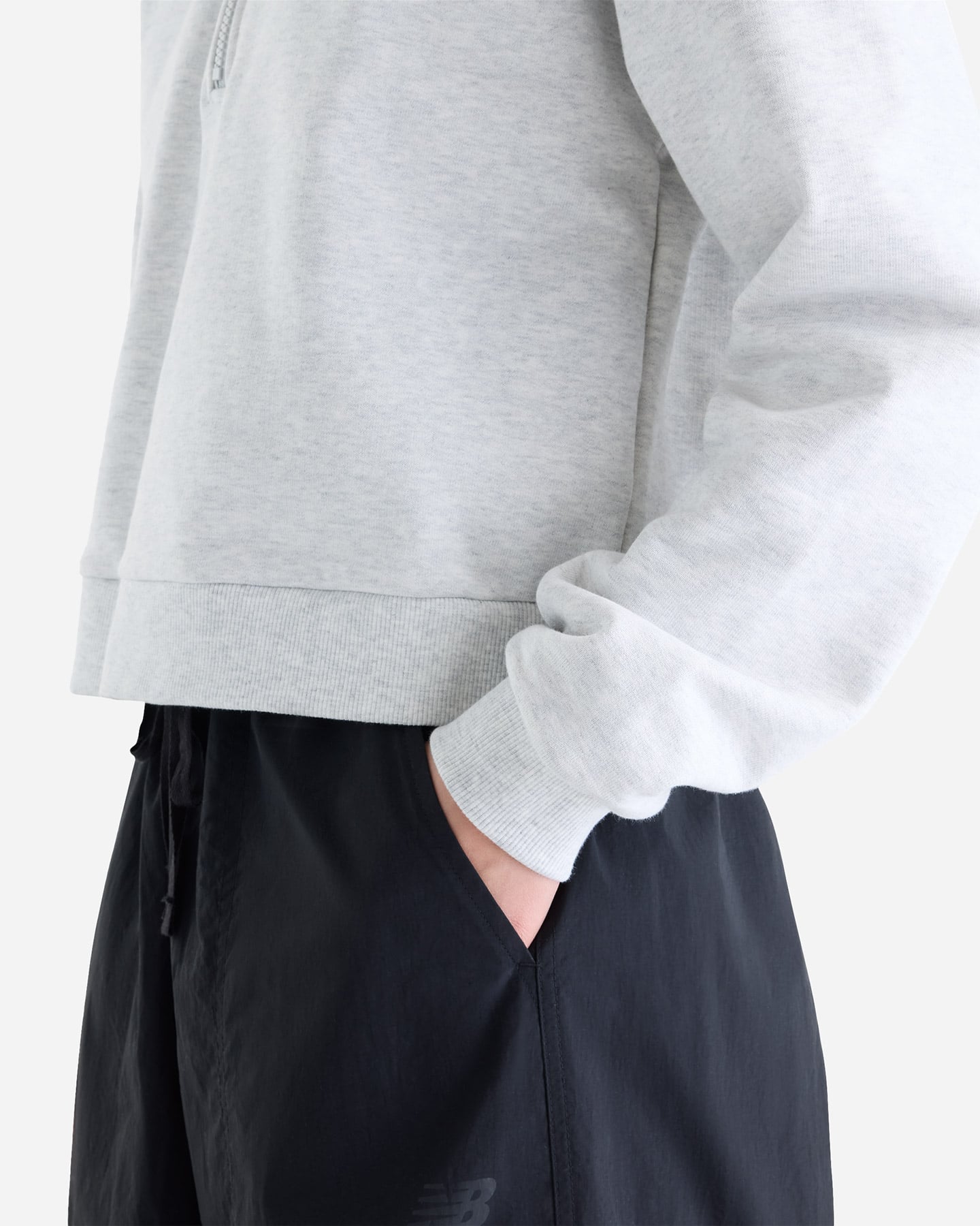 Polo NEW BALANCE ATHLETIC SMALL LOGO W - Grigio - 5 | Cisalfa Sport
