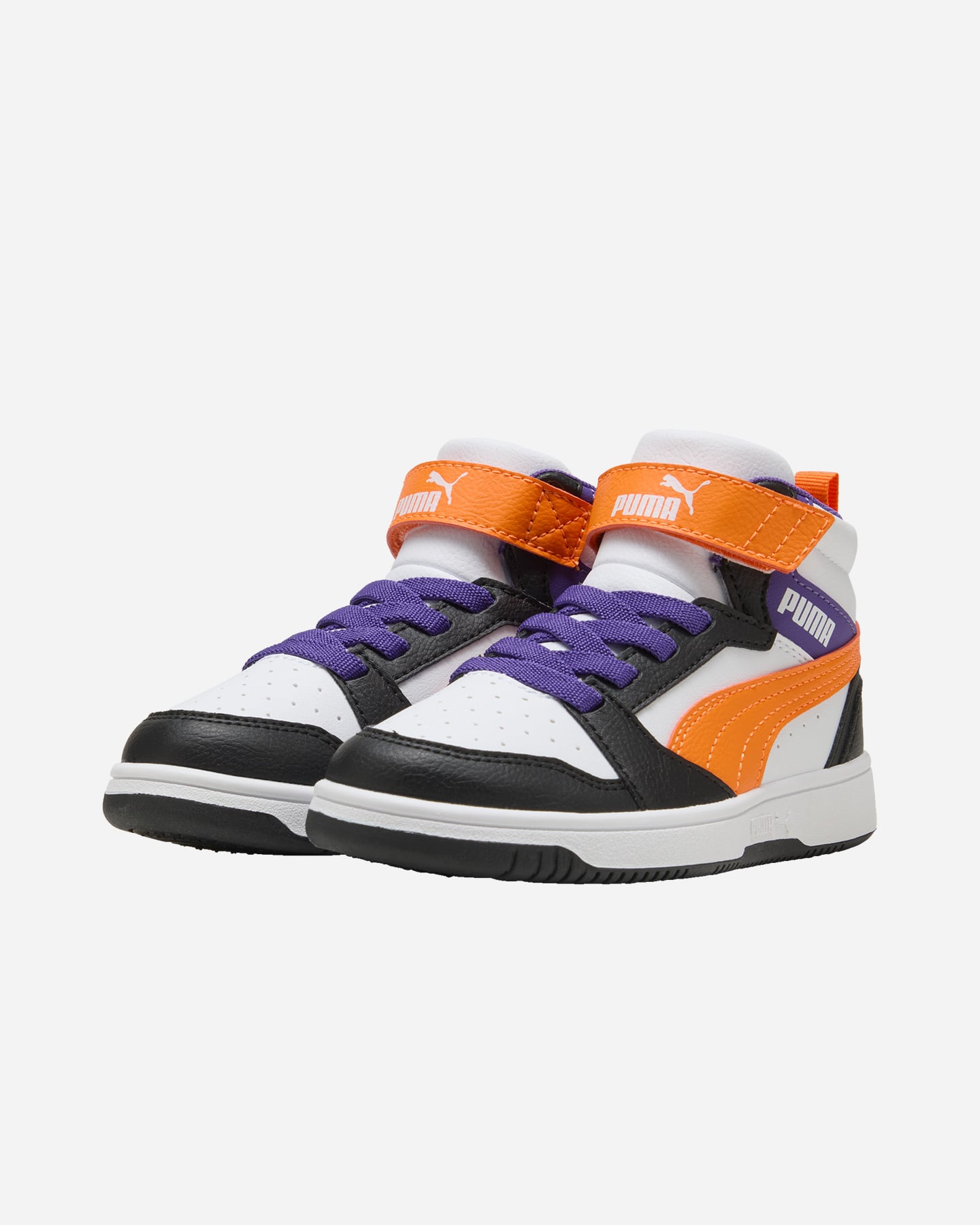 Scarpe sneakers PUMA REBOUND V6 MID PS JR - Bianco - 1 | Cisalfa Sport