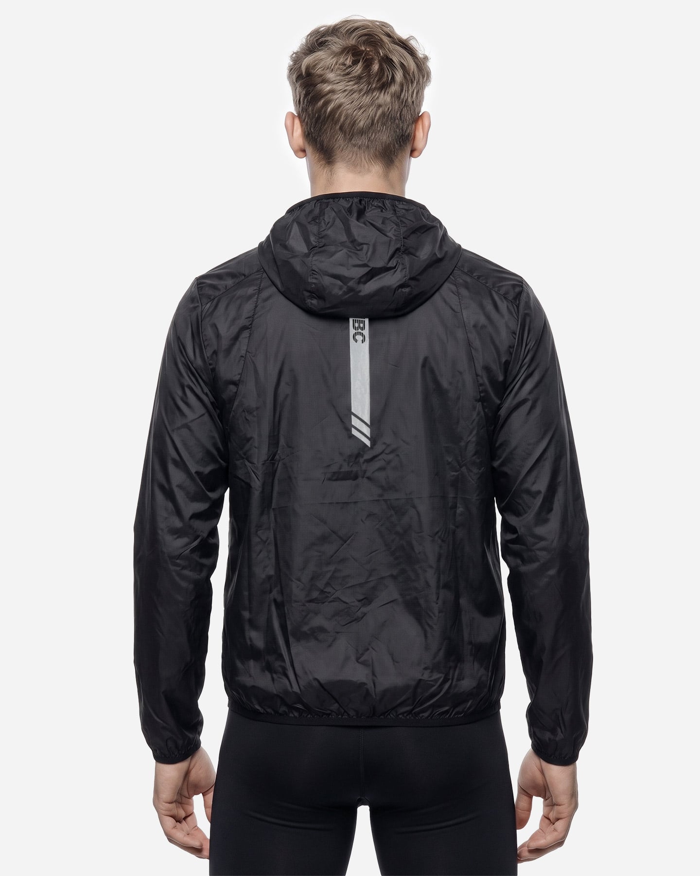 Giacca running ABC BASIC M - Nero - 3 | Cisalfa Sport