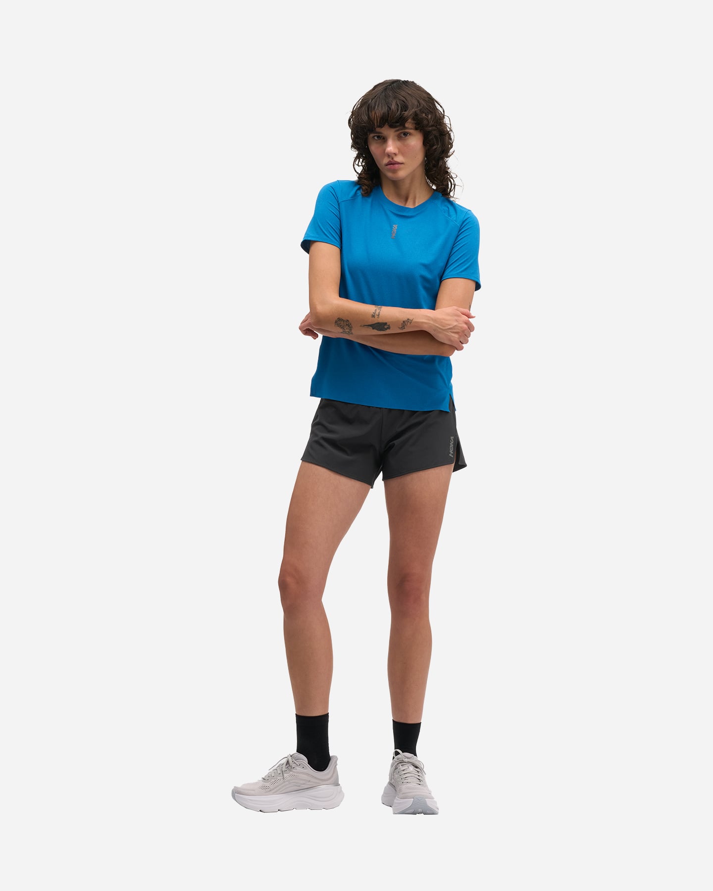 T-shirt running HOKA CLASSIC W - Blu - 2 | Cisalfa Sport