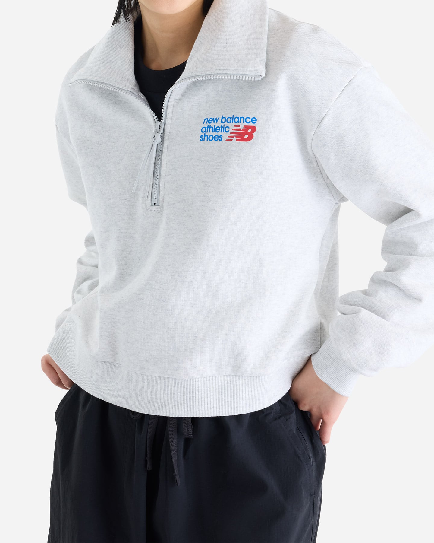 Polo NEW BALANCE ATHLETIC SMALL LOGO W - Grigio - 3 | Cisalfa Sport