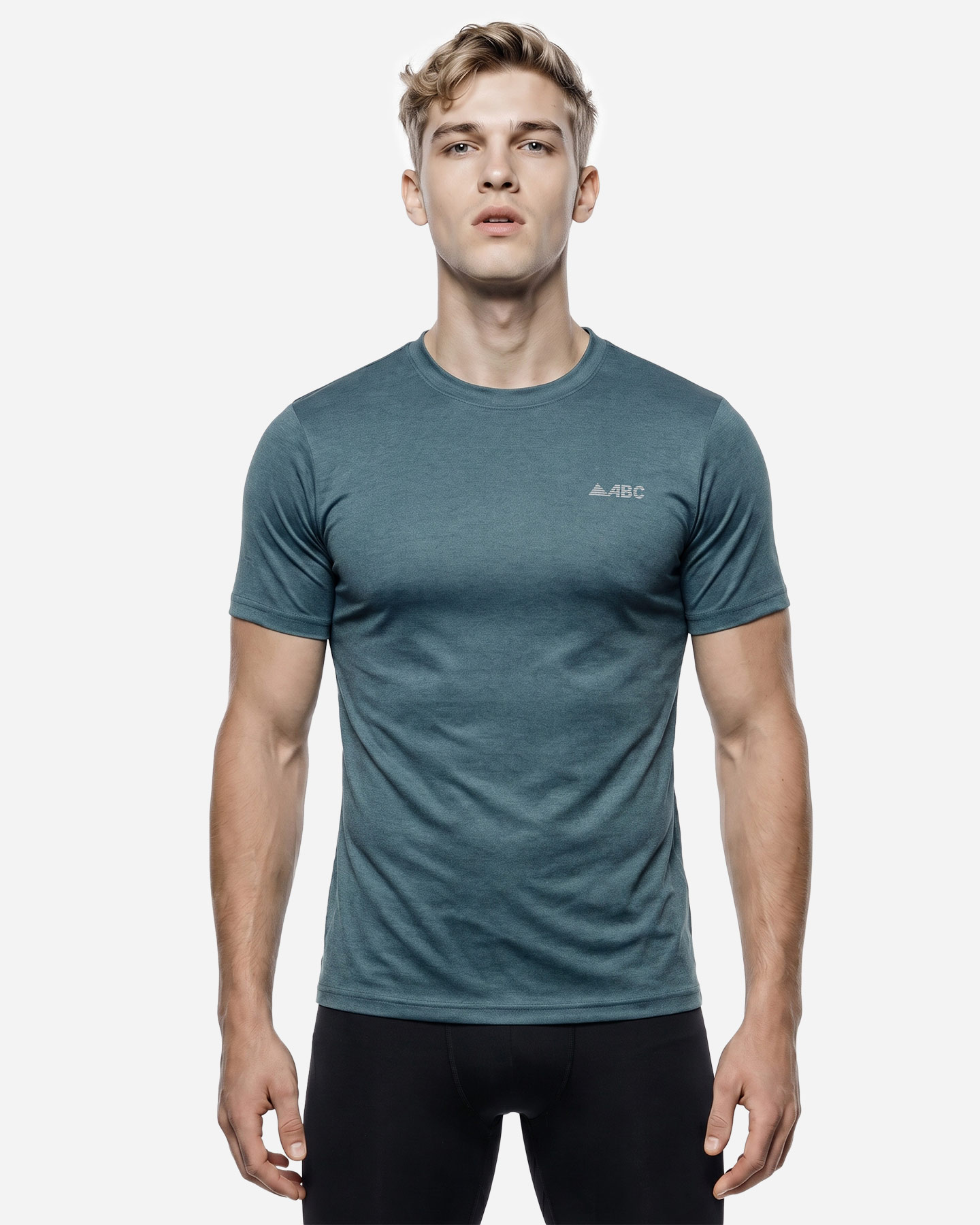 T-shirt running ABC RUNNING BASIC M - Blu - 2 | Cisalfa Sport
