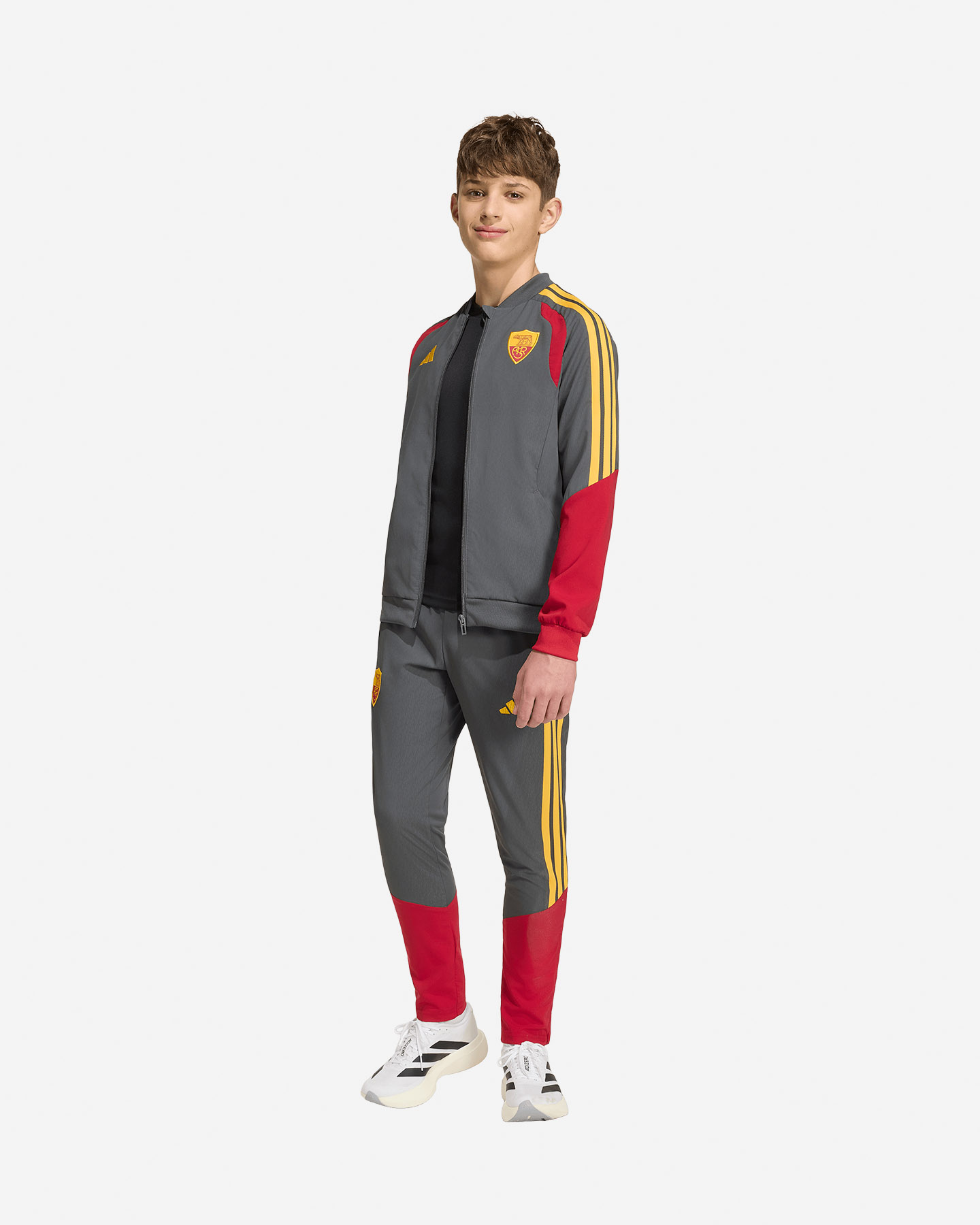 Abbigliamento calcio ufficiale ADIDAS AS ROMA TIRO26 COMPETITION PRESENTATION 26-27 JR - Verde - 2 | Cisalfa Sport