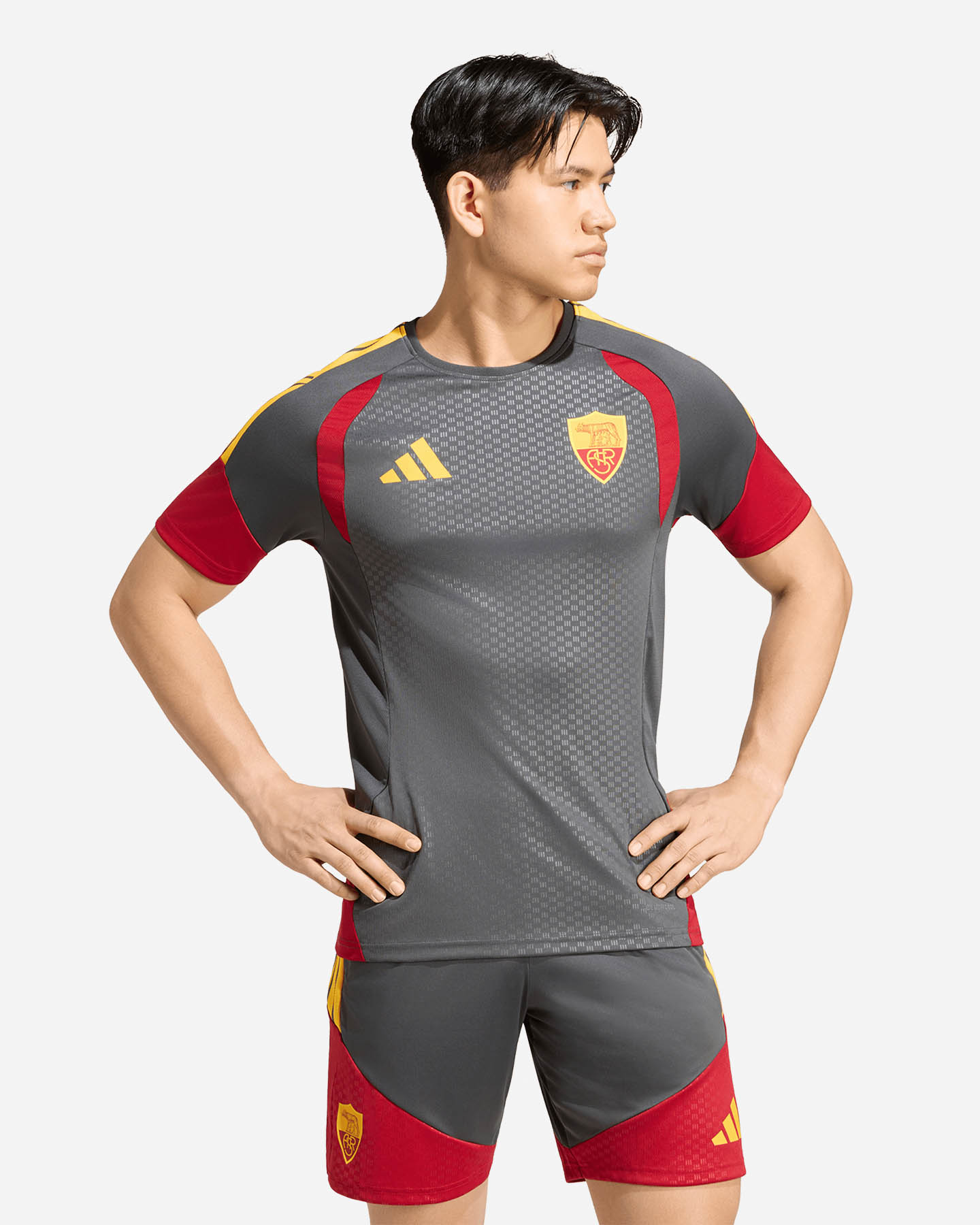 Abbigliamento calcio ufficiale ADIDAS AS ROMA TIRO26 COMPETITION TRAINING 26-27 M - Verde - 2 | Cisalfa Sport