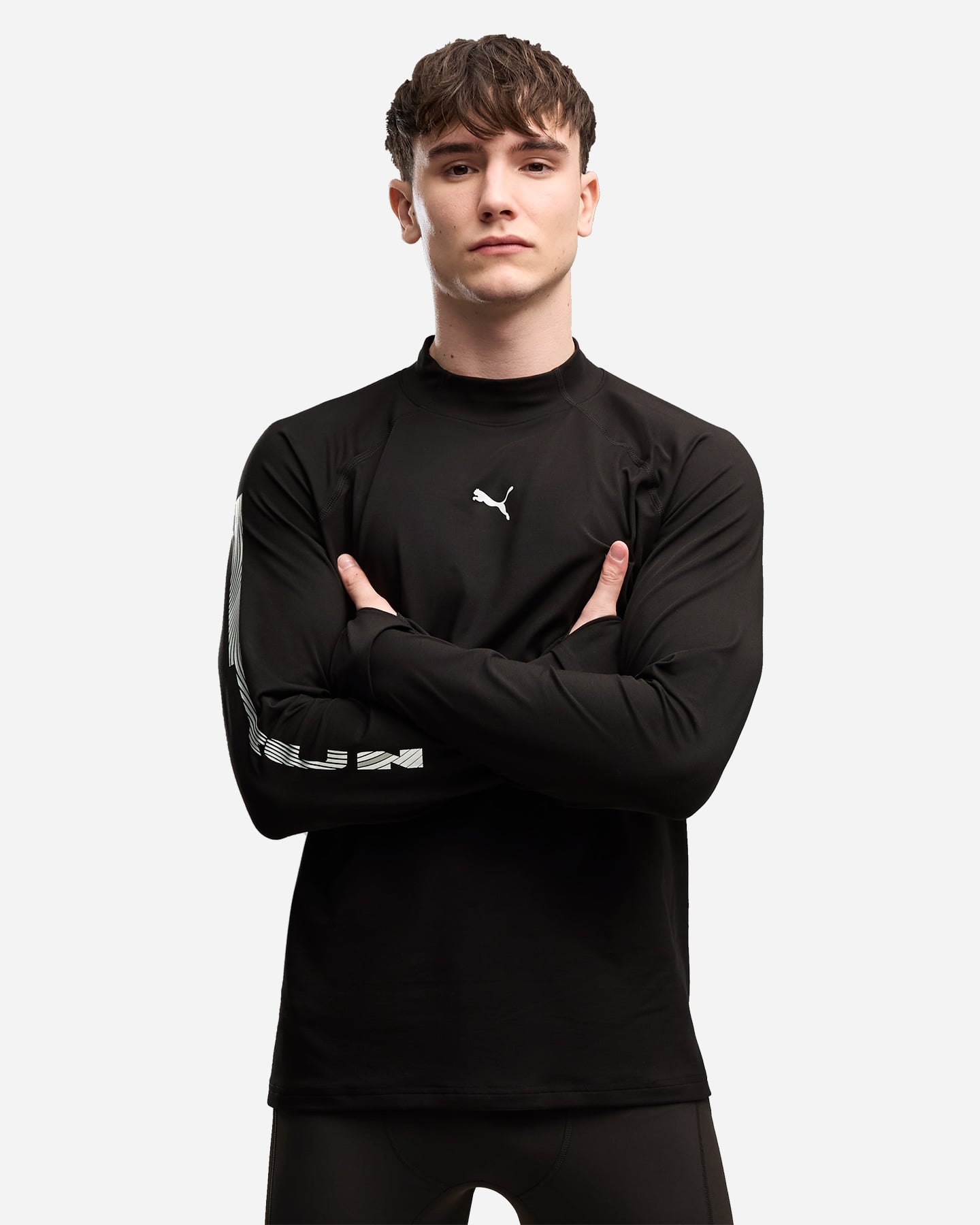 Maglia PUMA BRIGHTSTRIDE CLOUDSPUN M - Nero - 2 | Cisalfa Sport