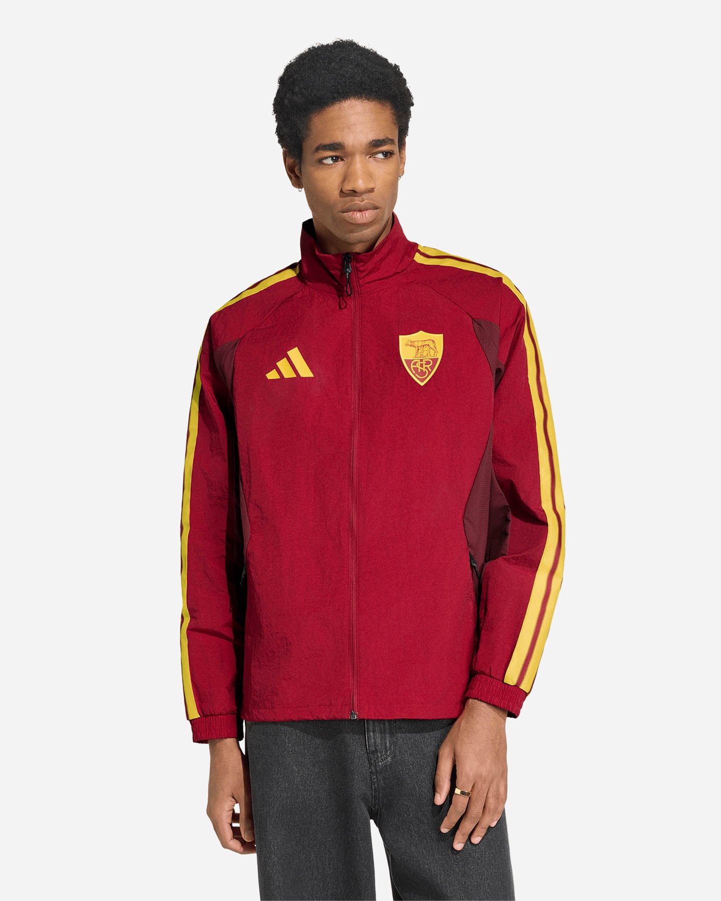 Abbigliamento calcio ufficiale ADIDAS AS ROMA HOME ANTHEM 26-27 M - Verde - 1 | Cisalfa Sport