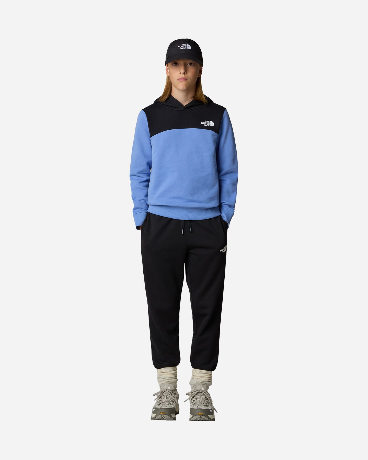 Felpa THE NORTH FACE COLORBLOCK VIRTUAL JR - Blu - 4 | Cisalfa Sport