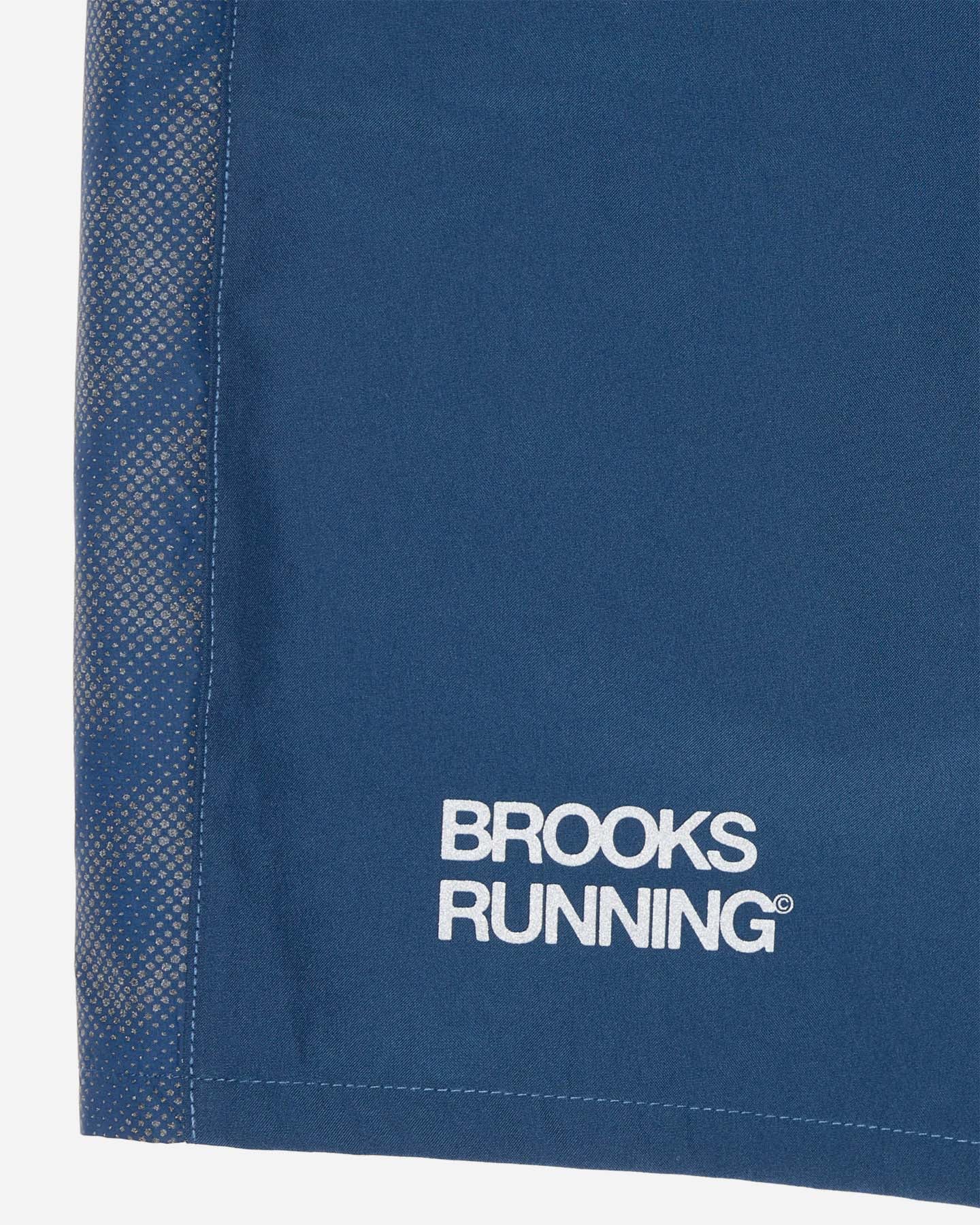 Short running BROOKS DASH REFLECTIVE M - Blu - 2 | Cisalfa Sport