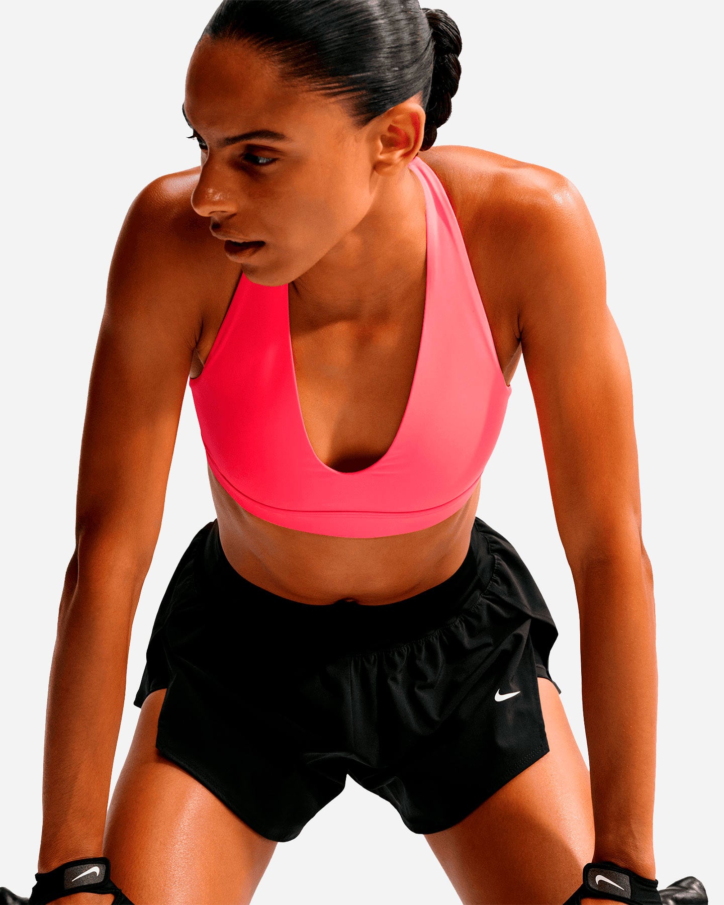Bra training NIKE INDY STRAPPY W - Fucsia - 4 | Cisalfa Sport