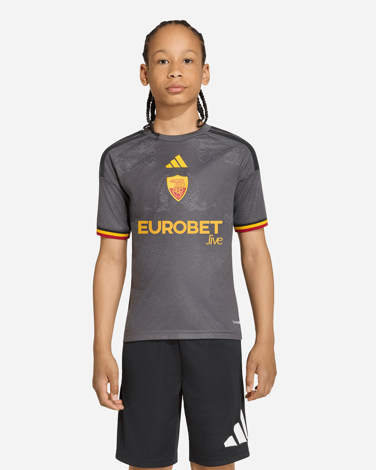 Maglia calcio ufficiale ADIDAS AS ROMA 3RD 26-27 JR - Color mix - 2 | Cisalfa Sport