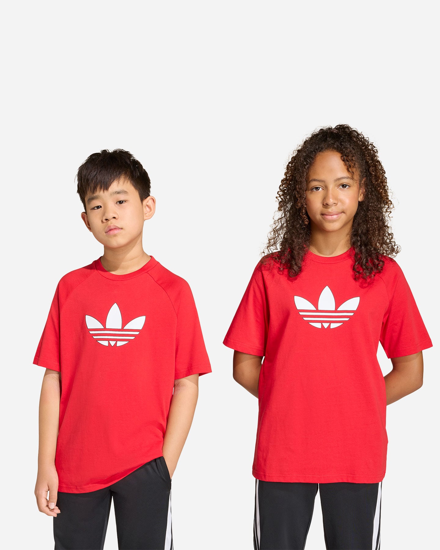 T-shirt ADIDAS GRAPHIC TREFOIL JR - Rosso - 2 | Cisalfa Sport