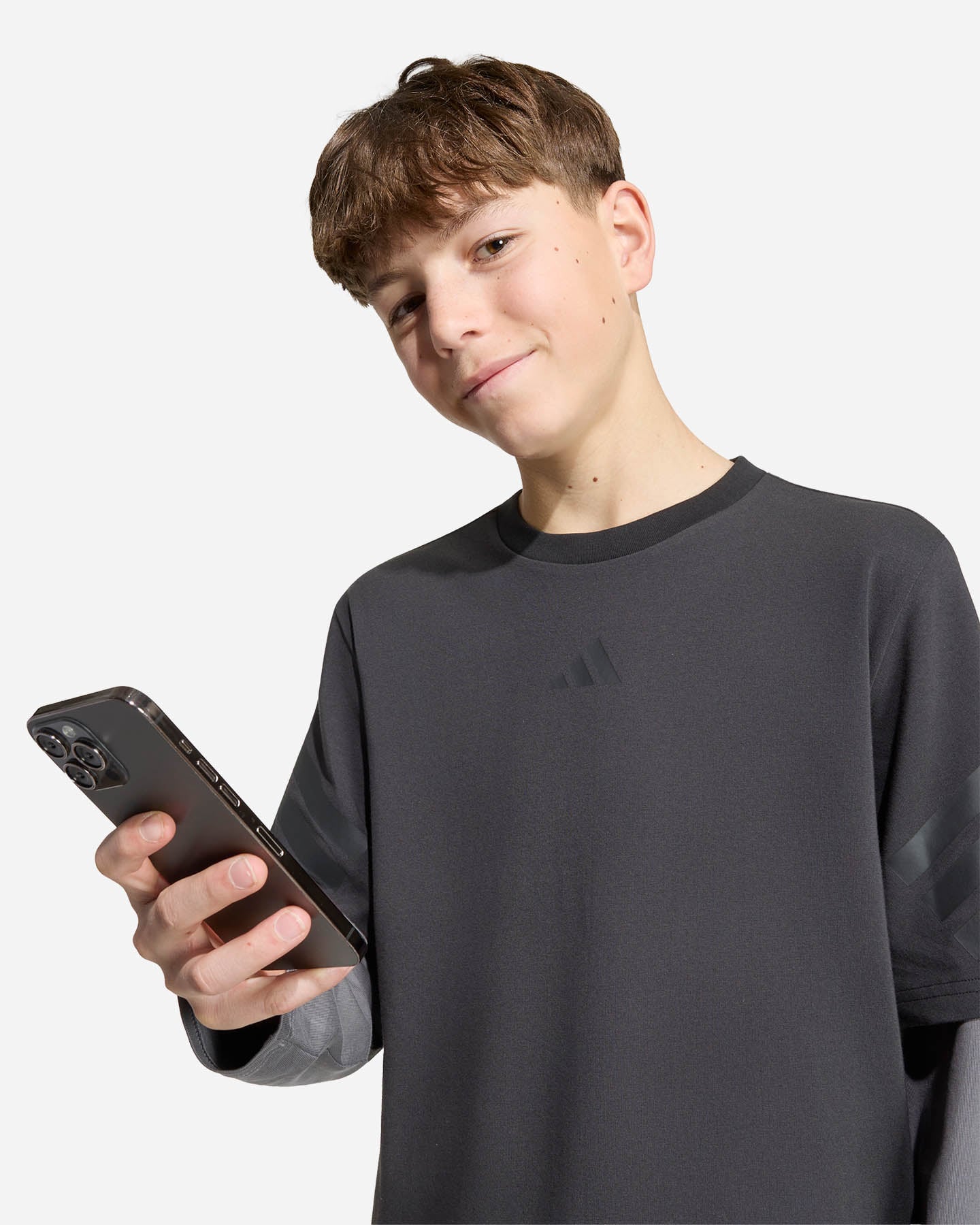 T-shirt ADIDAS FUTURE ICONS 2IN1 JR - Nero - 4 | Cisalfa Sport