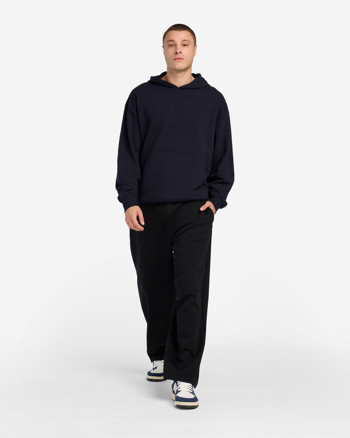 Felpa ABC BASIC ATHLETIC M - Blu Navy - 2 | Cisalfa Sport