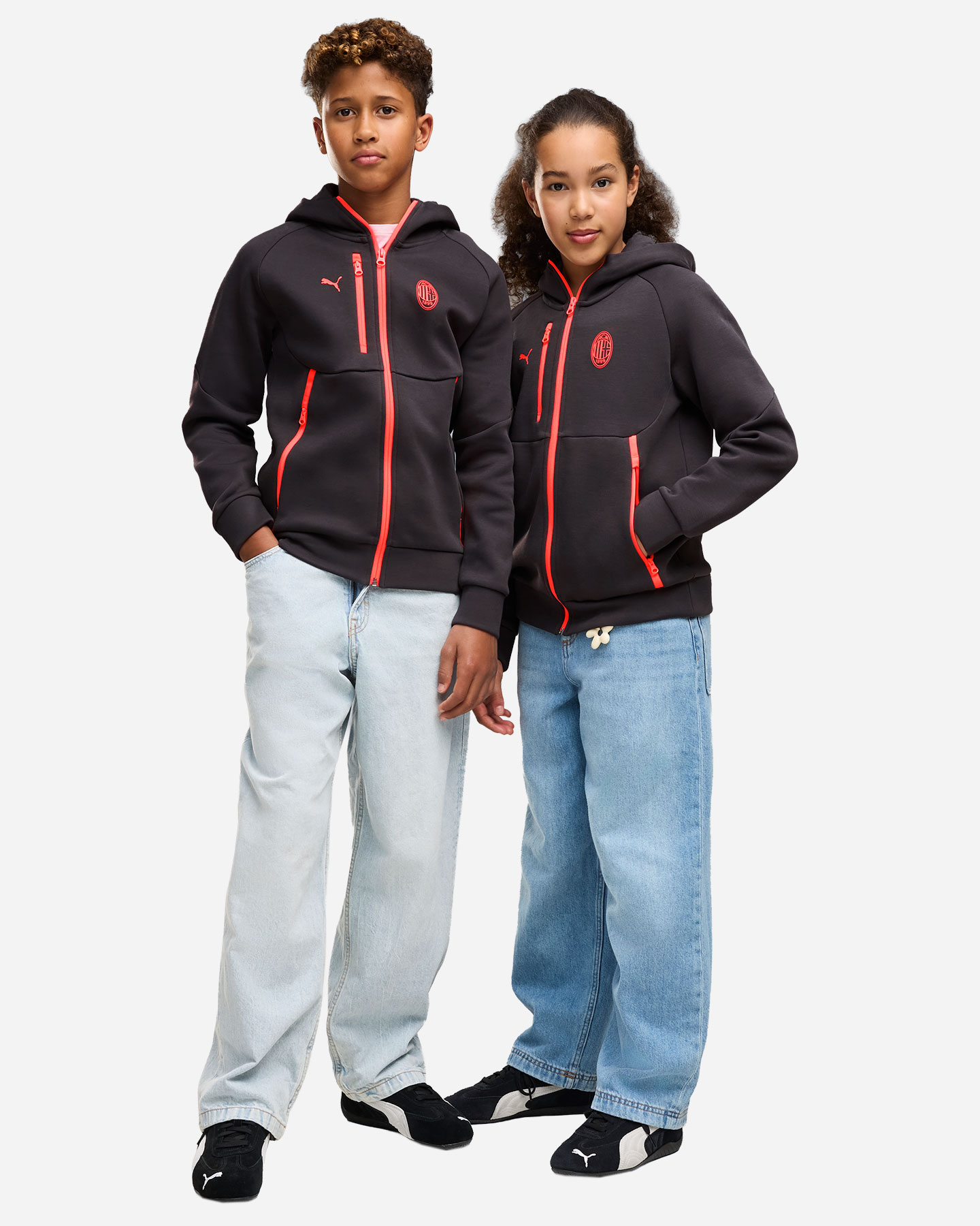 Abbigliamento calcio ufficiale PUMA AC MILAN TECH JR - Antracite - 4 | Cisalfa Sport