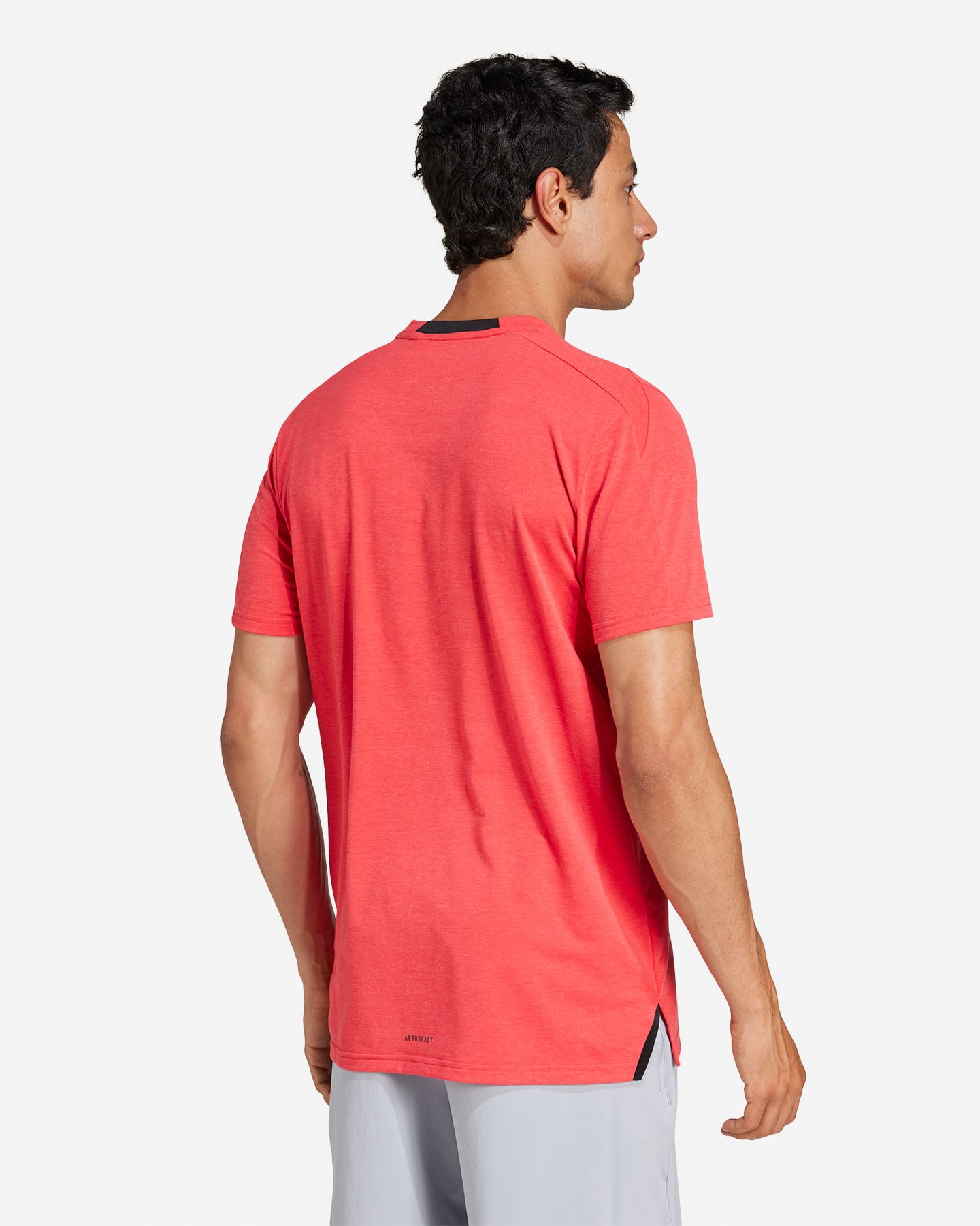 T-shirt training ADIDAS SMALL LOGO M - Rosso - 2 | Cisalfa Sport