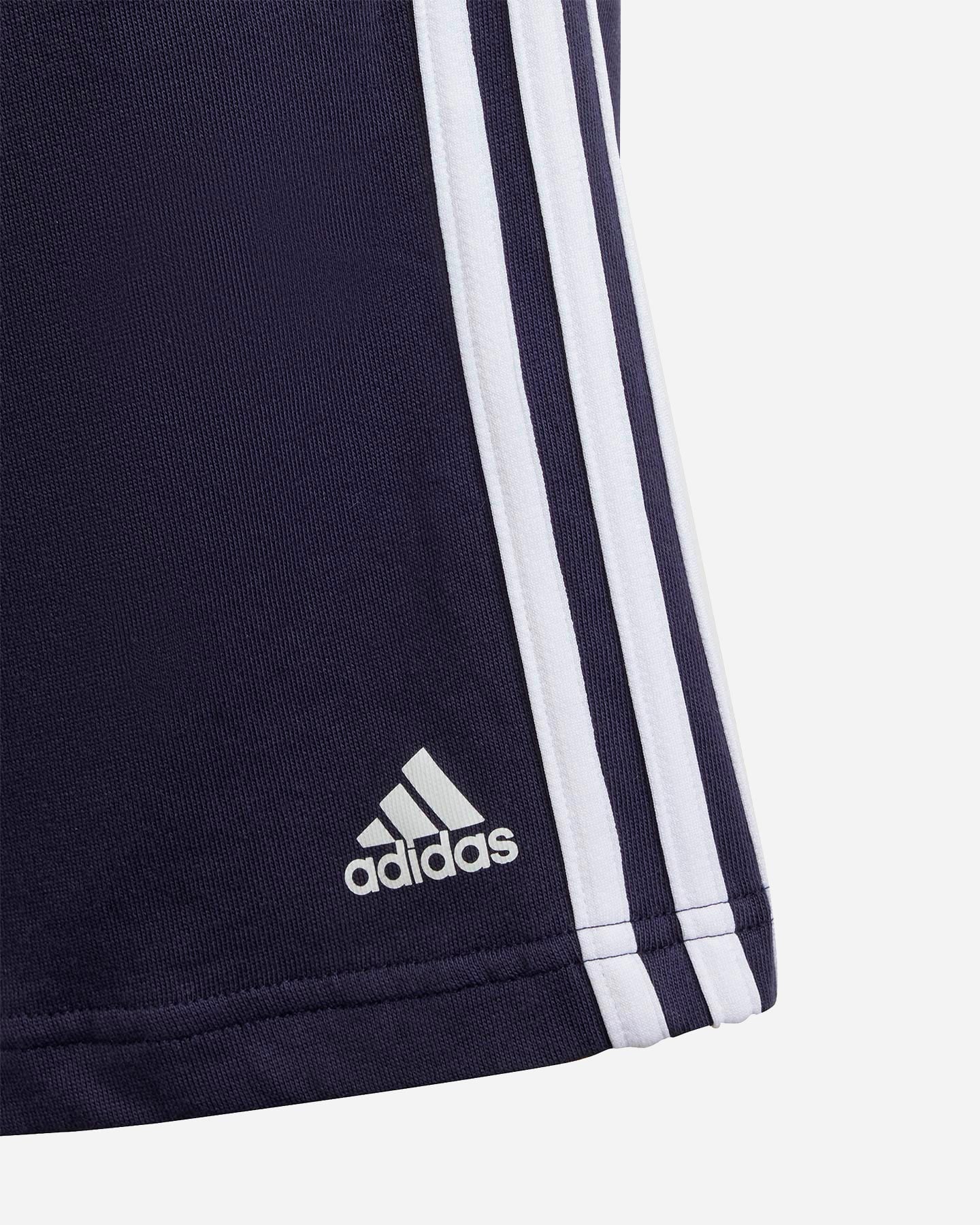 Pantaloncini ADIDAS ESSENTIAL 3STRIPES JR - Blu - 5 | Cisalfa Sport
