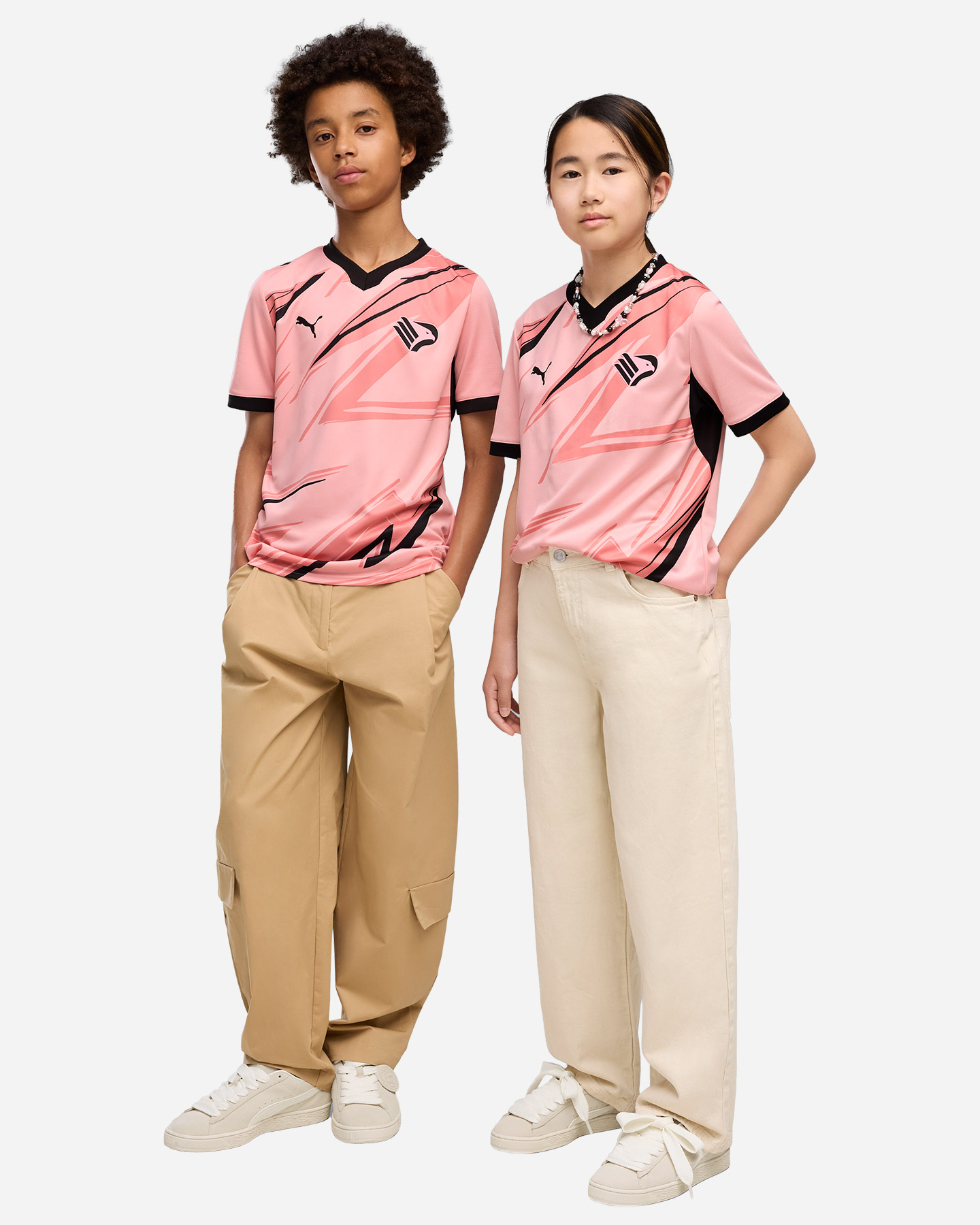 Maglia calcio ufficiale PUMA PALERMO HOME REPLICA JR - Rosa - 2 | Cisalfa Sport