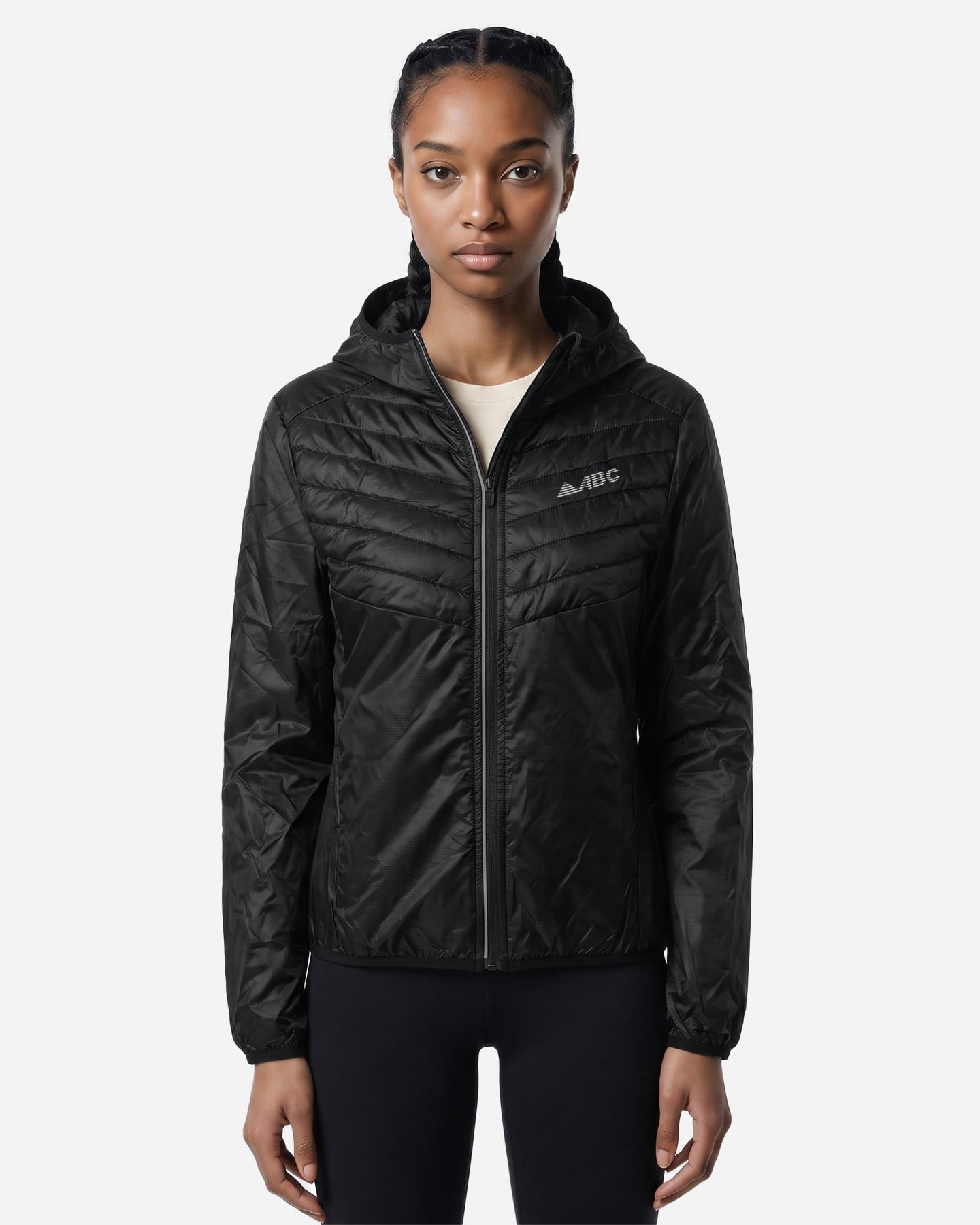 Giacca running ABC BASIC W - Nero - 2 | Cisalfa Sport