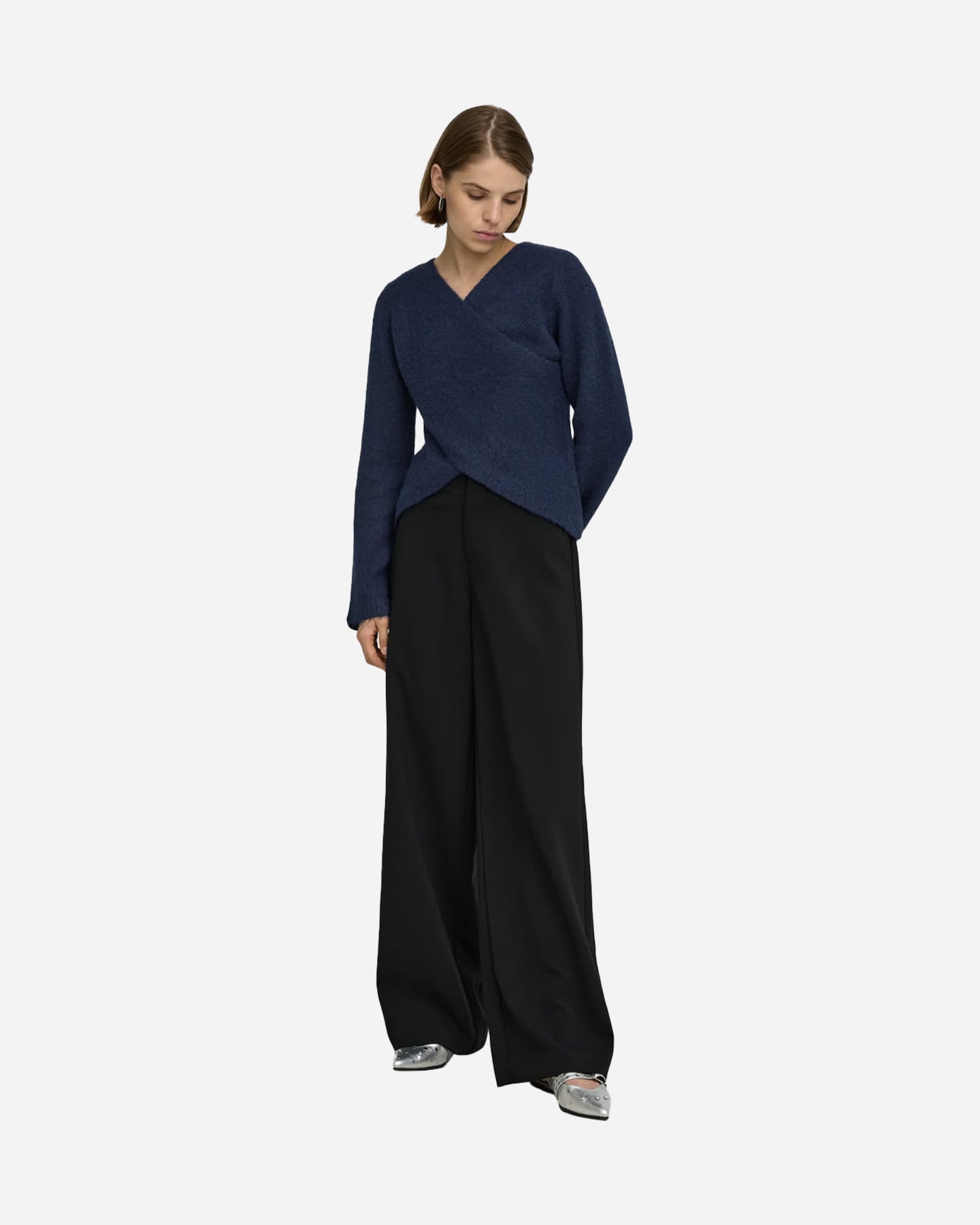 Maglione ONLY MAGGIE CROSS V-NECK W - Blu - 3 | Cisalfa Sport