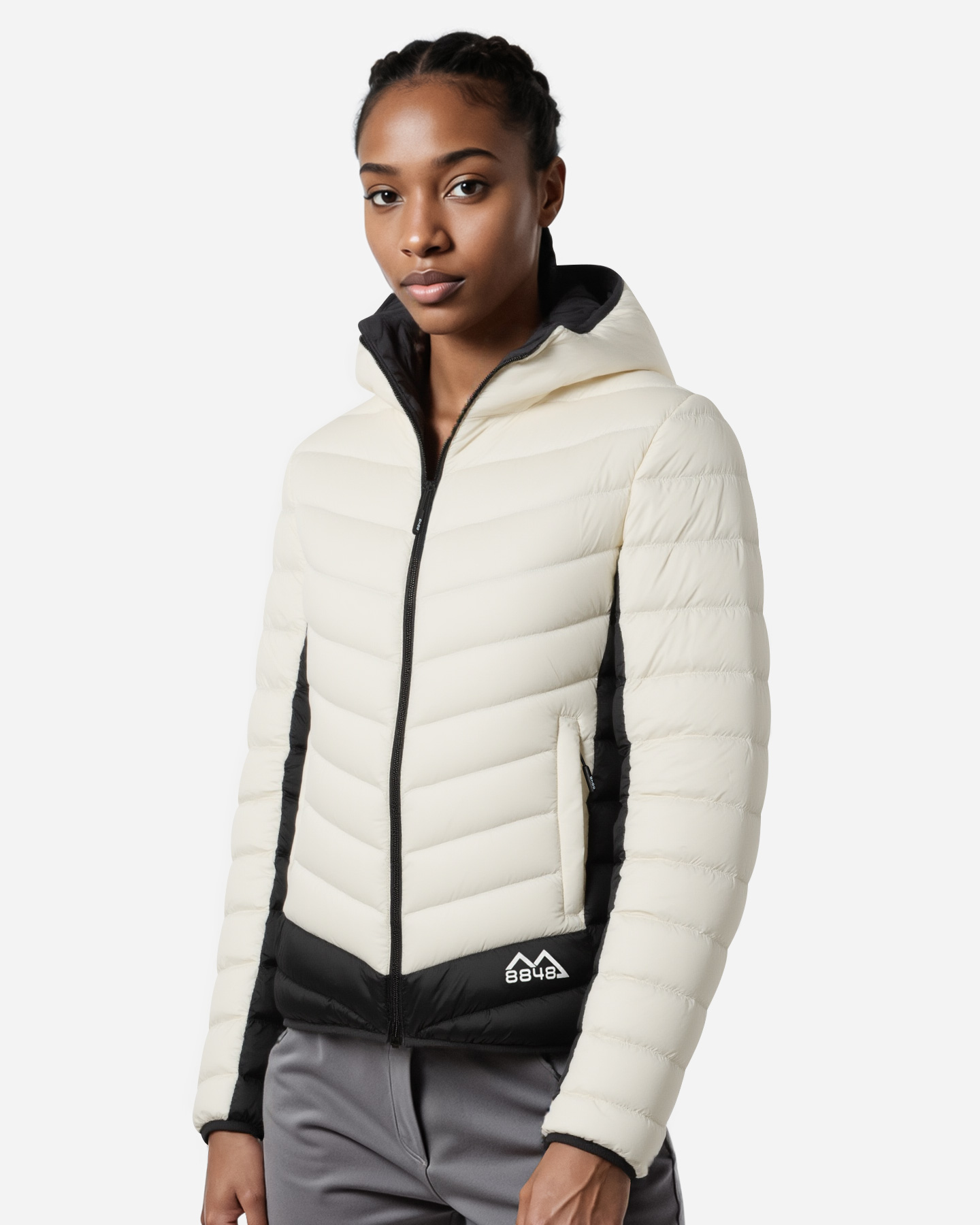 Piumino 8848 MOUNTAIN ESSENTIAL W - Bianco - 3 | Cisalfa Sport