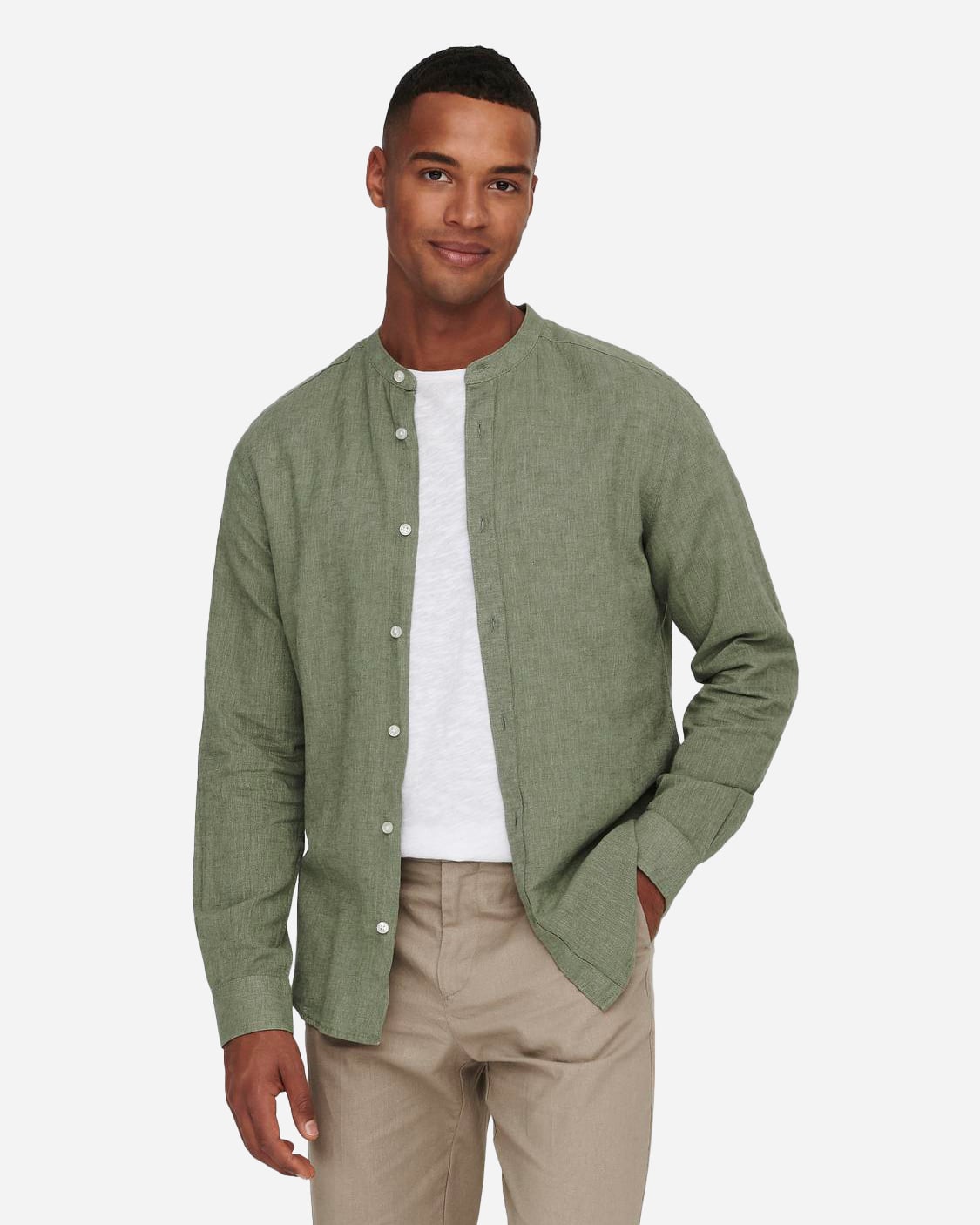 Camicia ONLY & SONS CAIDEN M - Verde - 2 | Cisalfa Sport