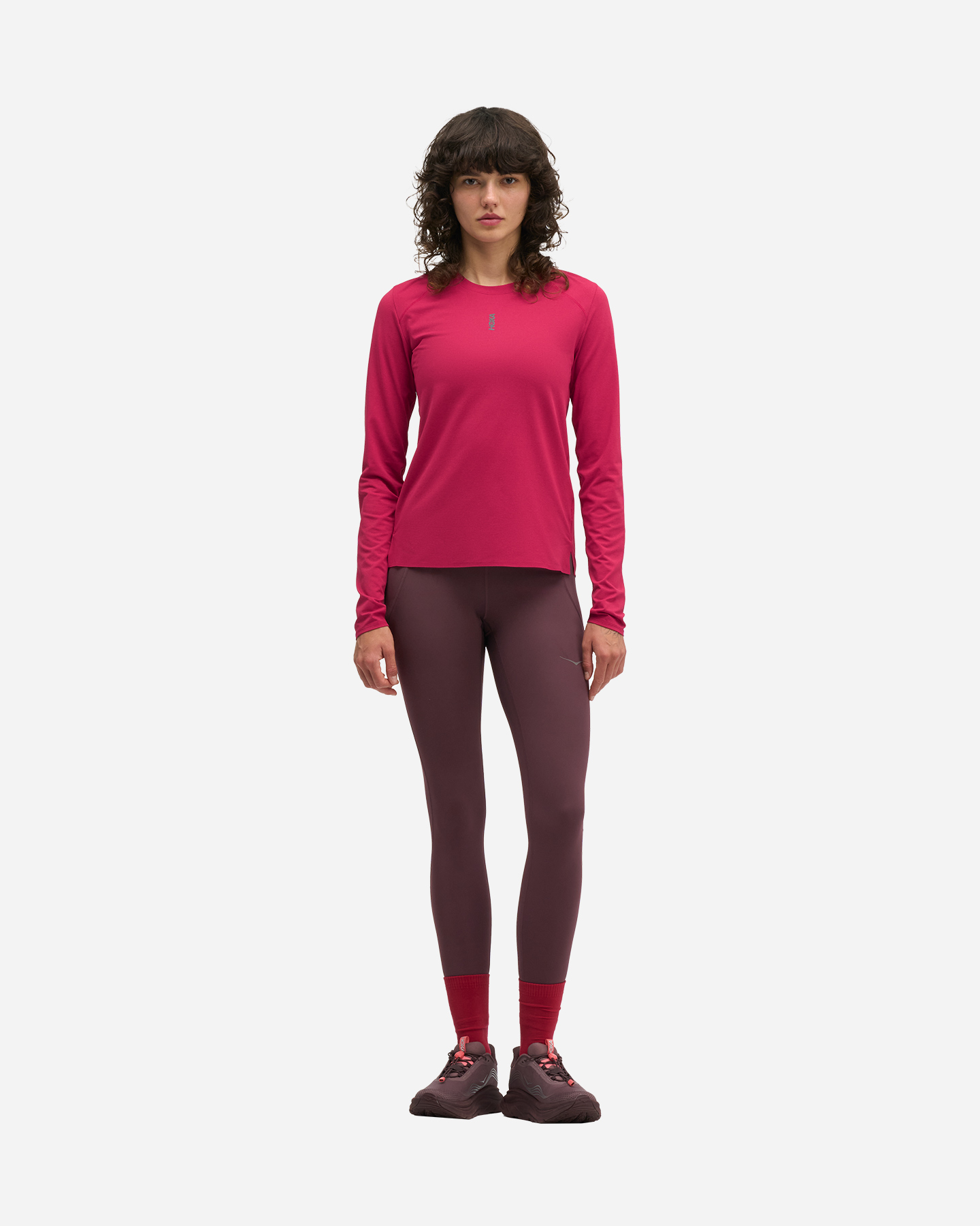 Maglia running HOKA BASIC W - Rosso - 2 | Cisalfa Sport