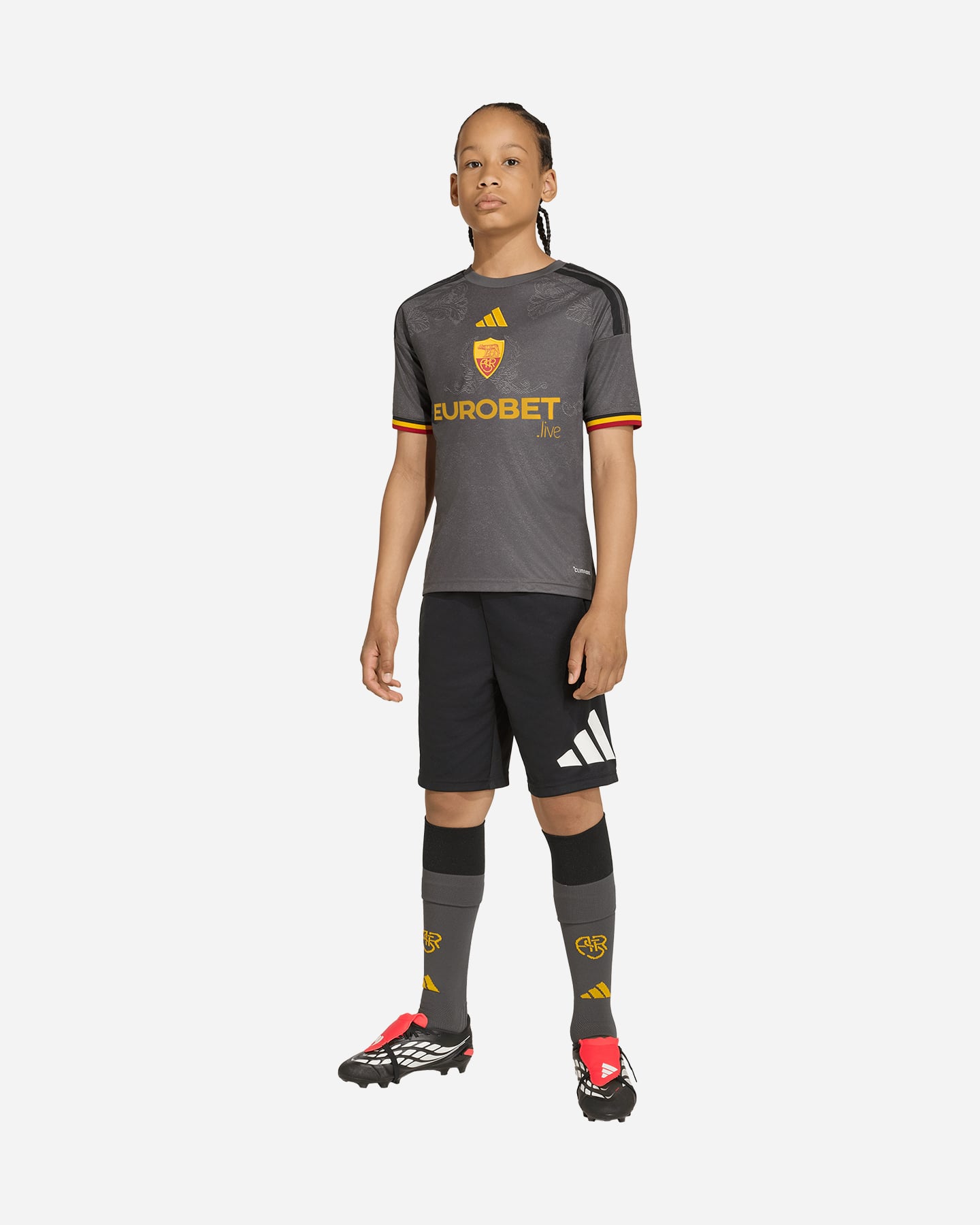 Maglia calcio ufficiale ADIDAS AS ROMA 3RD 26-27 JR - 4 | Cisalfa Sport