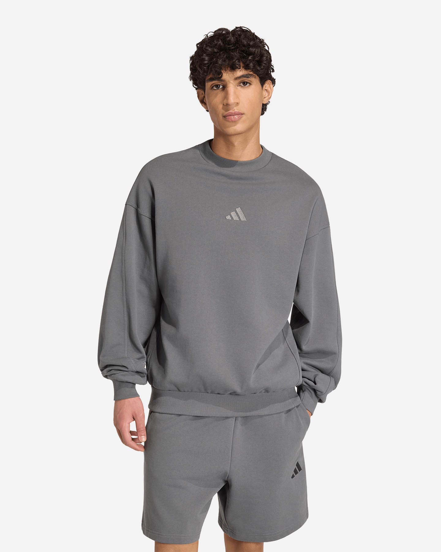 Felpa ADIDAS KIT SMALL LOGO M - Antracite - 1 | Cisalfa Sport