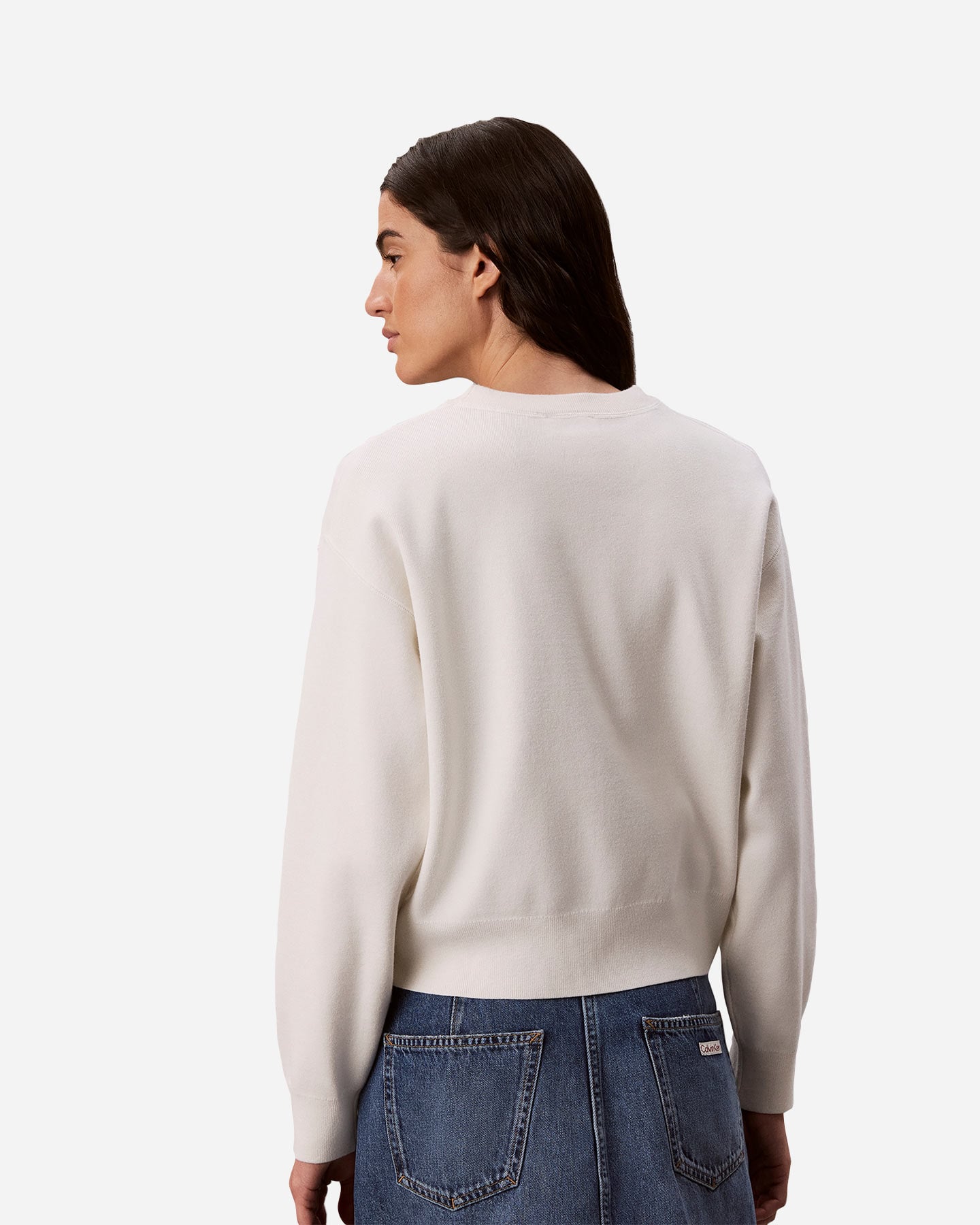 Maglione CALVIN KLEIN JEANS CLASSIC W - Bianco - 2 | Cisalfa Sport