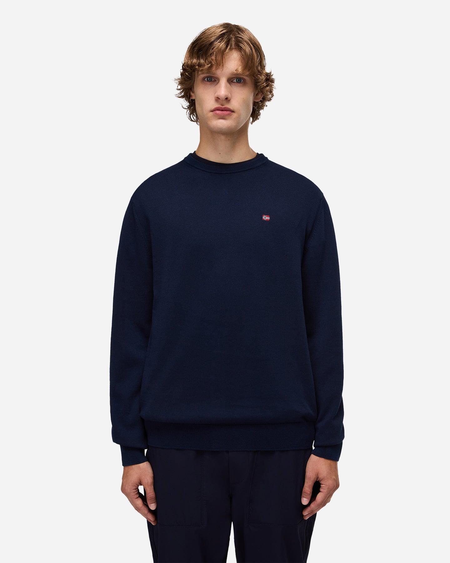Maglione NAPAPIJRI SMALL LOGO M - Blu - 2 | Cisalfa Sport