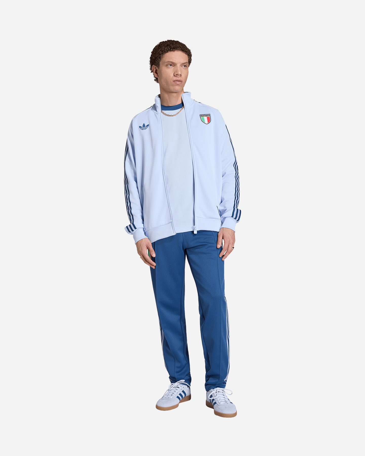 Felpa ADIDAS ITALIA ORIGINALS M - Azzurro - 2 | Cisalfa Sport