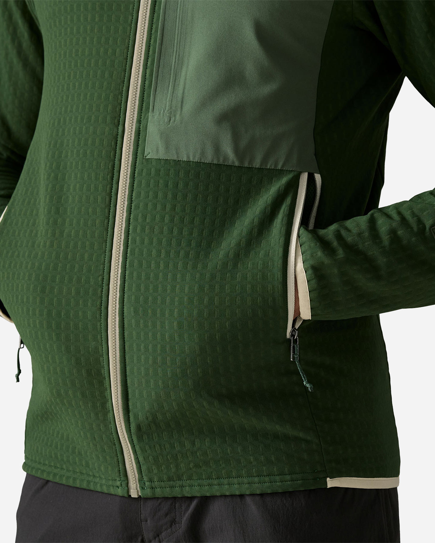 Pile PATAGONIA R2 TECHFACE M - Verde - 4 | Cisalfa Sport
