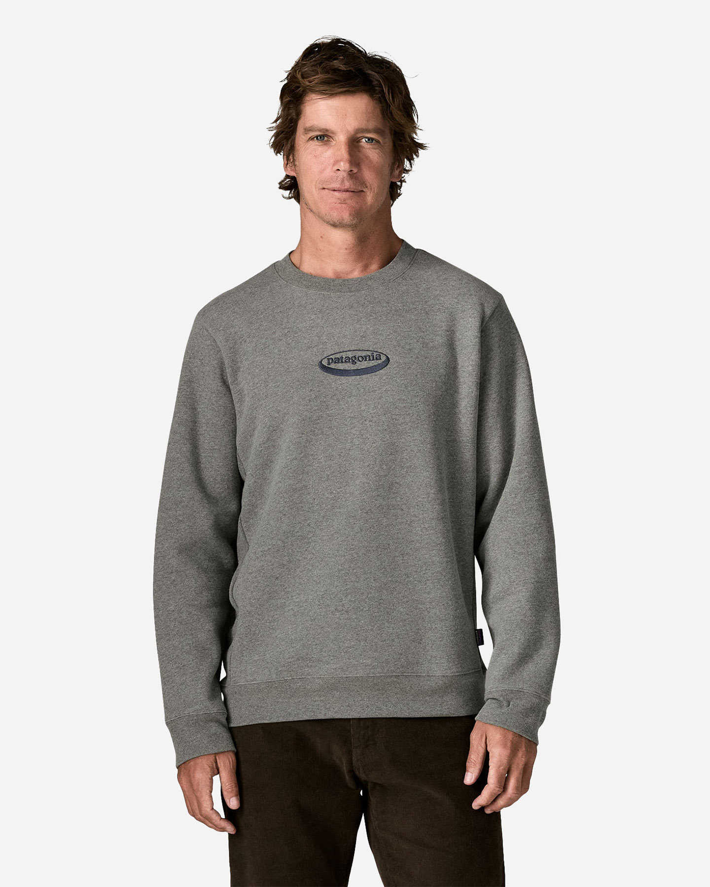 Felpa PATAGONIA 95 OVAL LOGO UPRISAL M - Beige - 1 | Cisalfa Sport