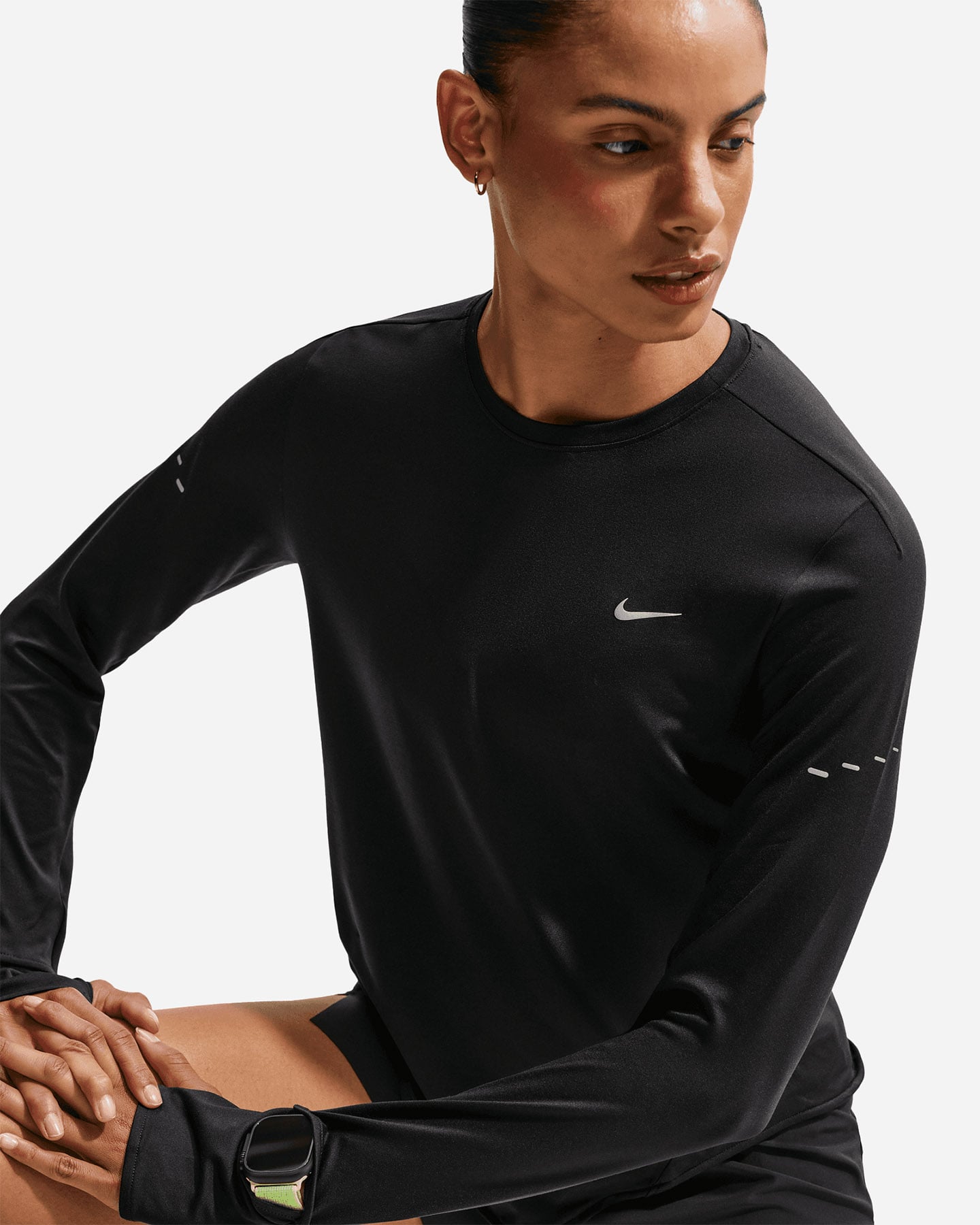 Maglia running NIKE SWIFT LS W - Nero - 5 | Cisalfa Sport