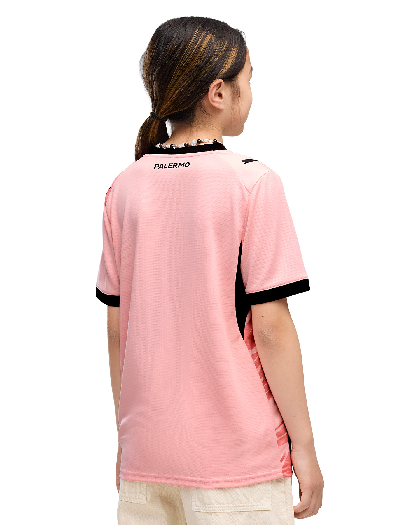 Maglia calcio ufficiale PUMA PALERMO HOME REPLICA JR - Rosa - 3 | Cisalfa Sport