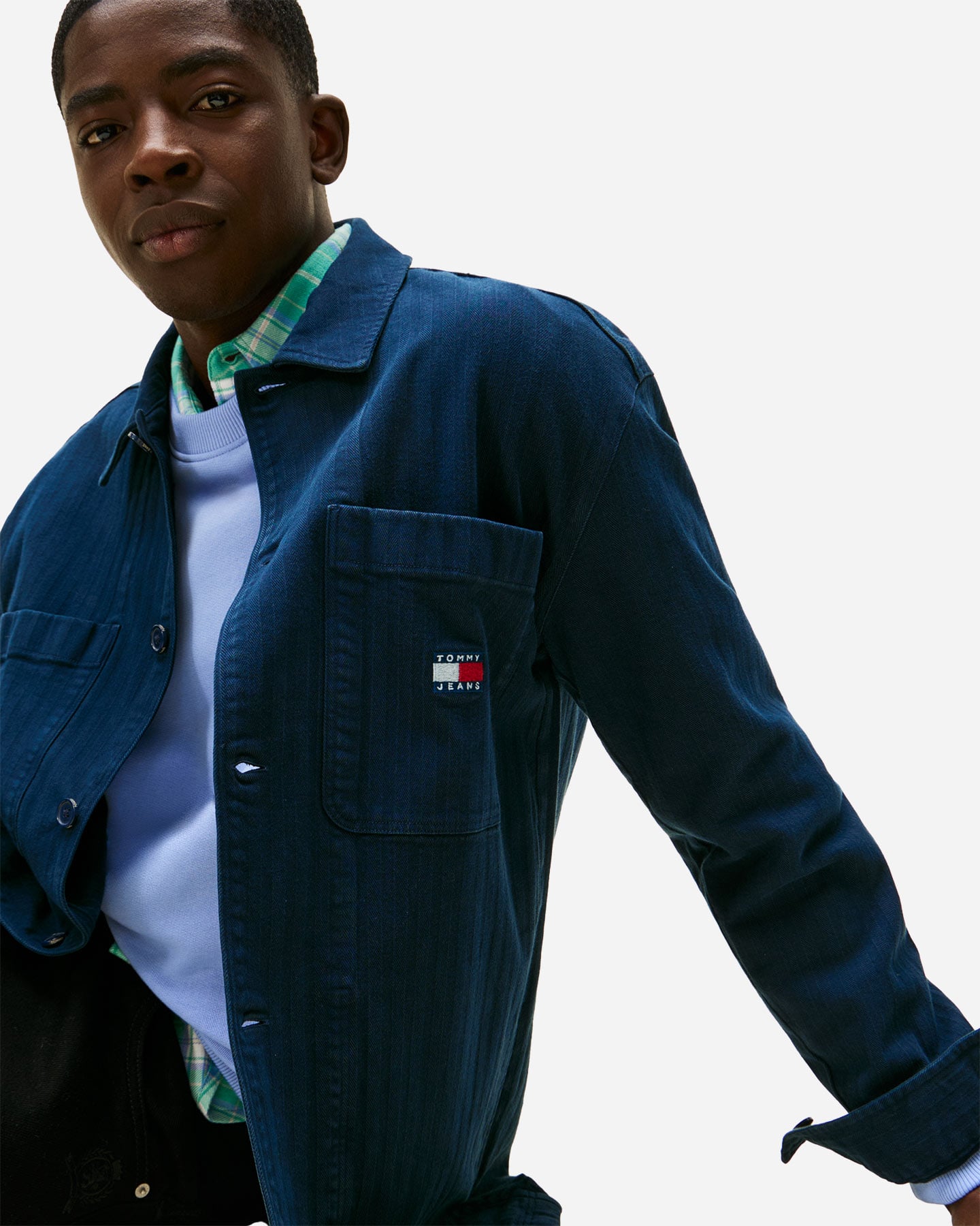 Giubbotto TOMMY HILFIGER HERRINGBONE M - Blu - 4 | Cisalfa Sport