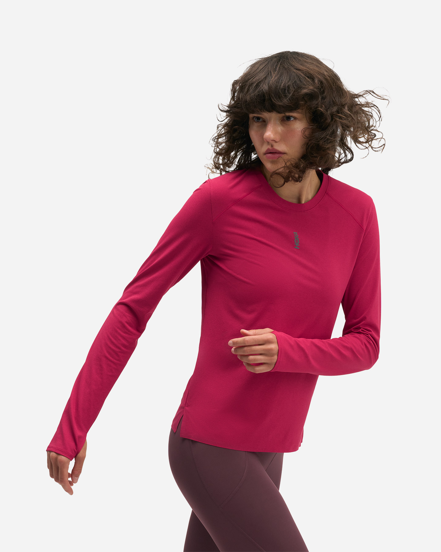 Maglia running HOKA BASIC W - Rosso - 3 | Cisalfa Sport