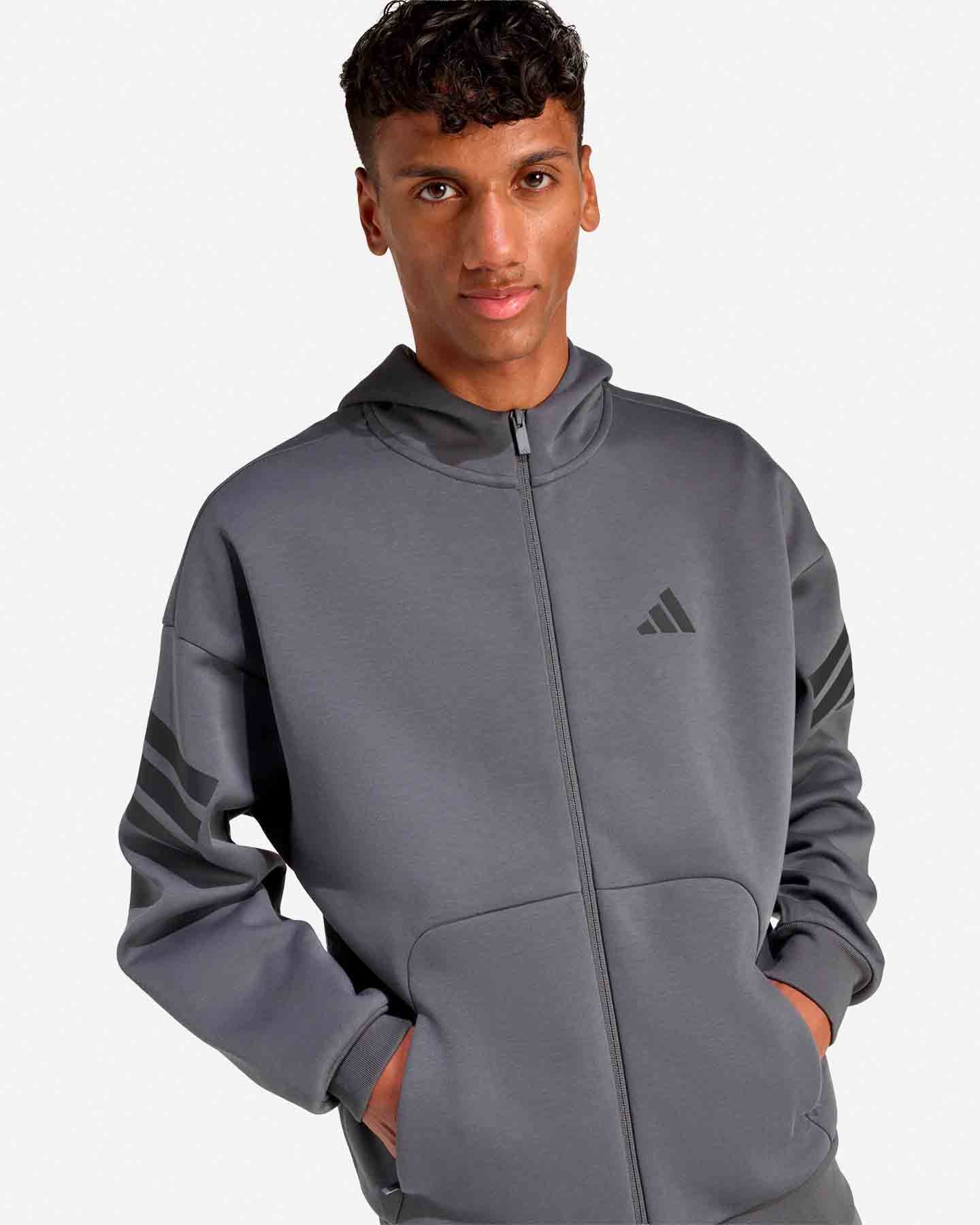 Felpa ADIDAS FUTURE ICONS 3STRIPES M - Grigio - 4 | Cisalfa Sport