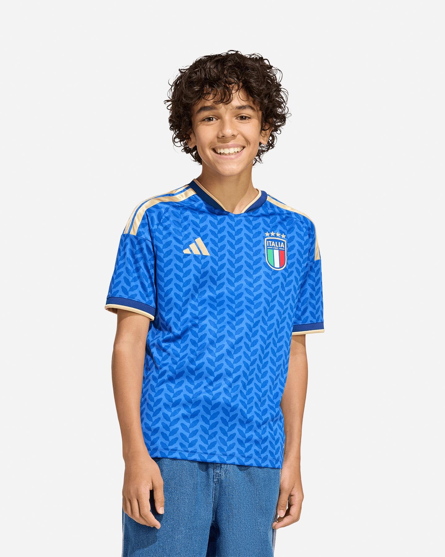 Maglia calcio ufficiale ADIDAS ITALIA FIGC HOME JR - Blu - 2 | Cisalfa Sport