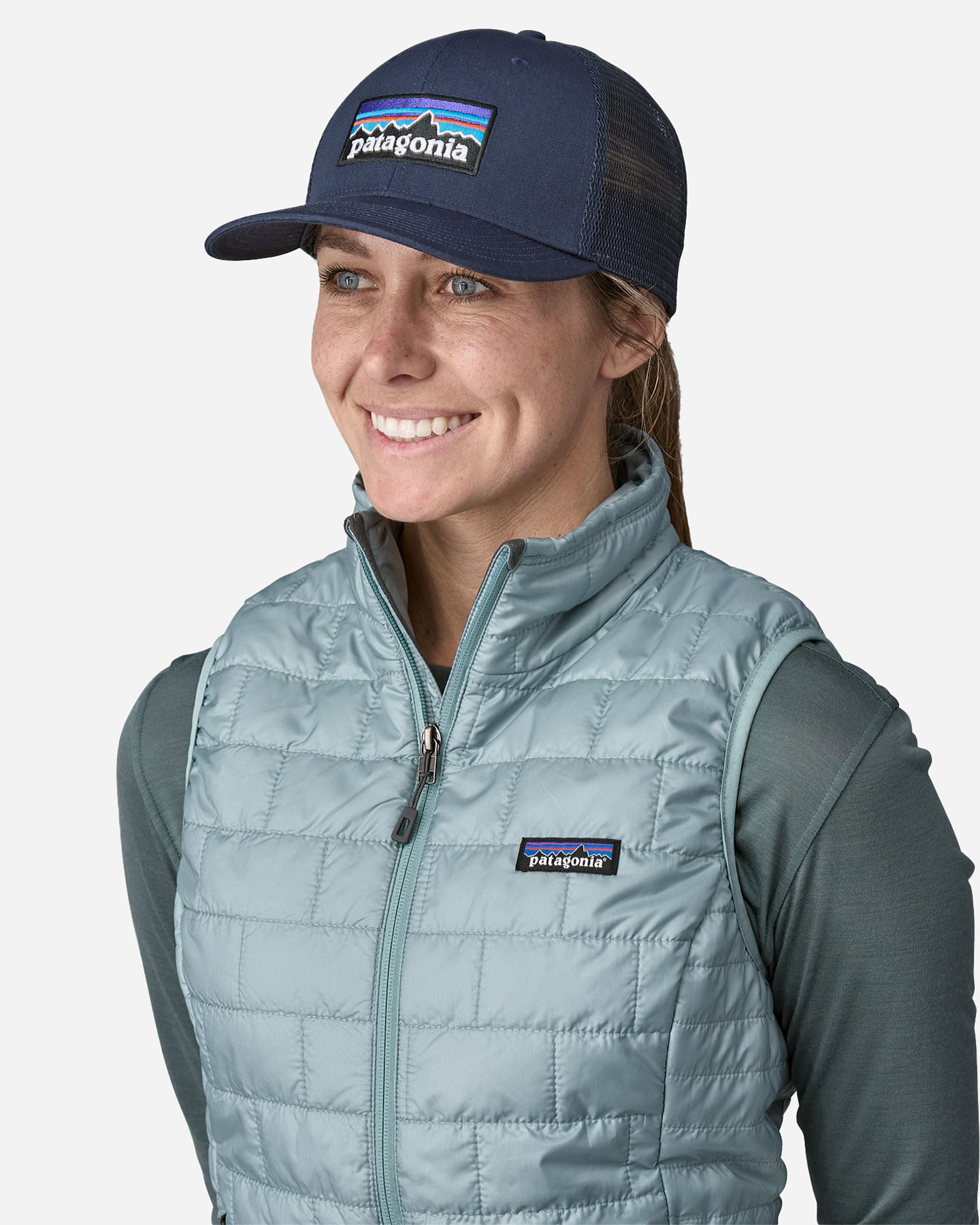 Cappellino PATAGONIA P-6 LOGO  - Blu - 1 | Cisalfa Sport