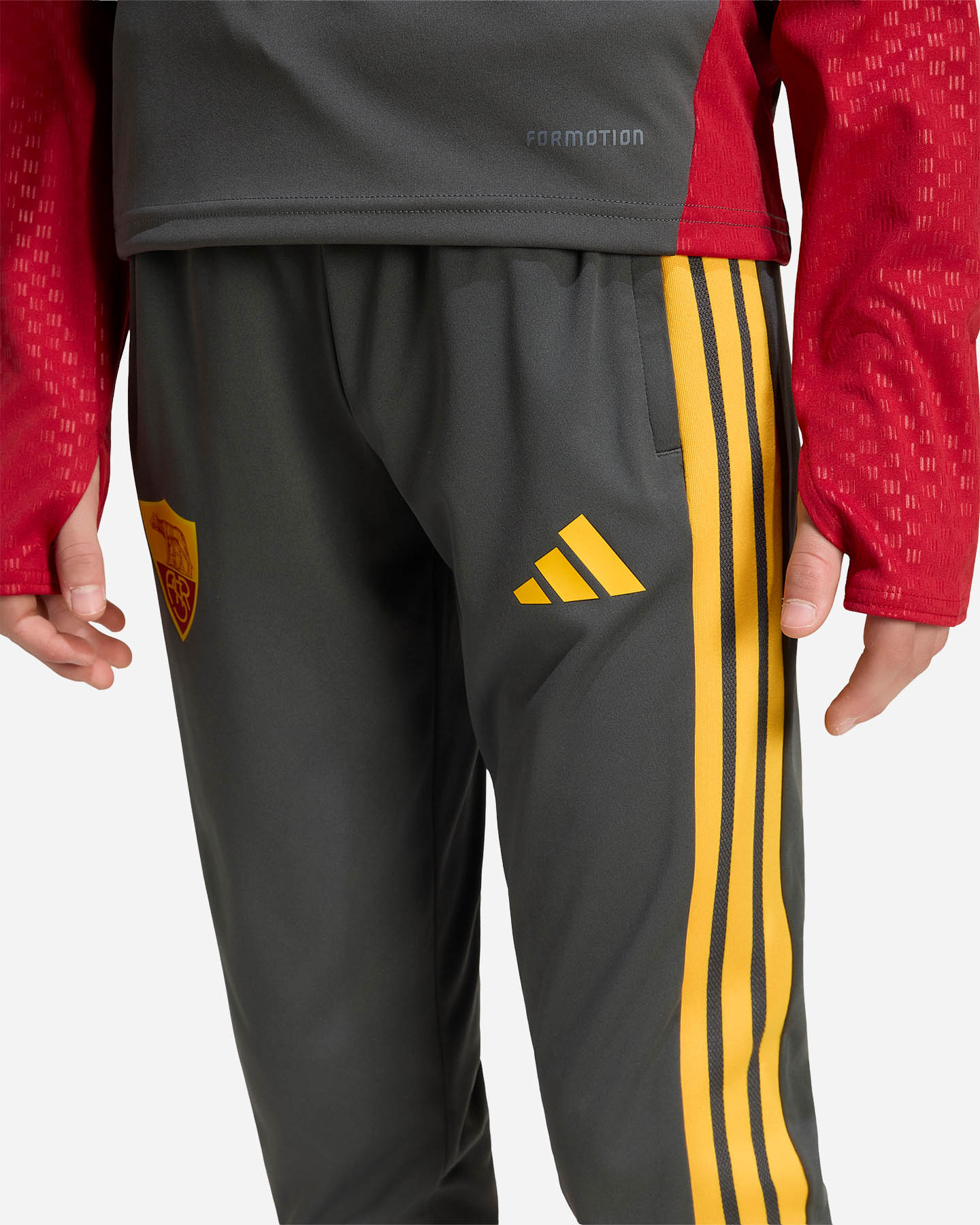 Abbigliamento calcio ufficiale ADIDAS AS ROMA TIRO26 COMPETITION TRAINING 26-27 JR - Verde - 4 | Cisalfa Sport