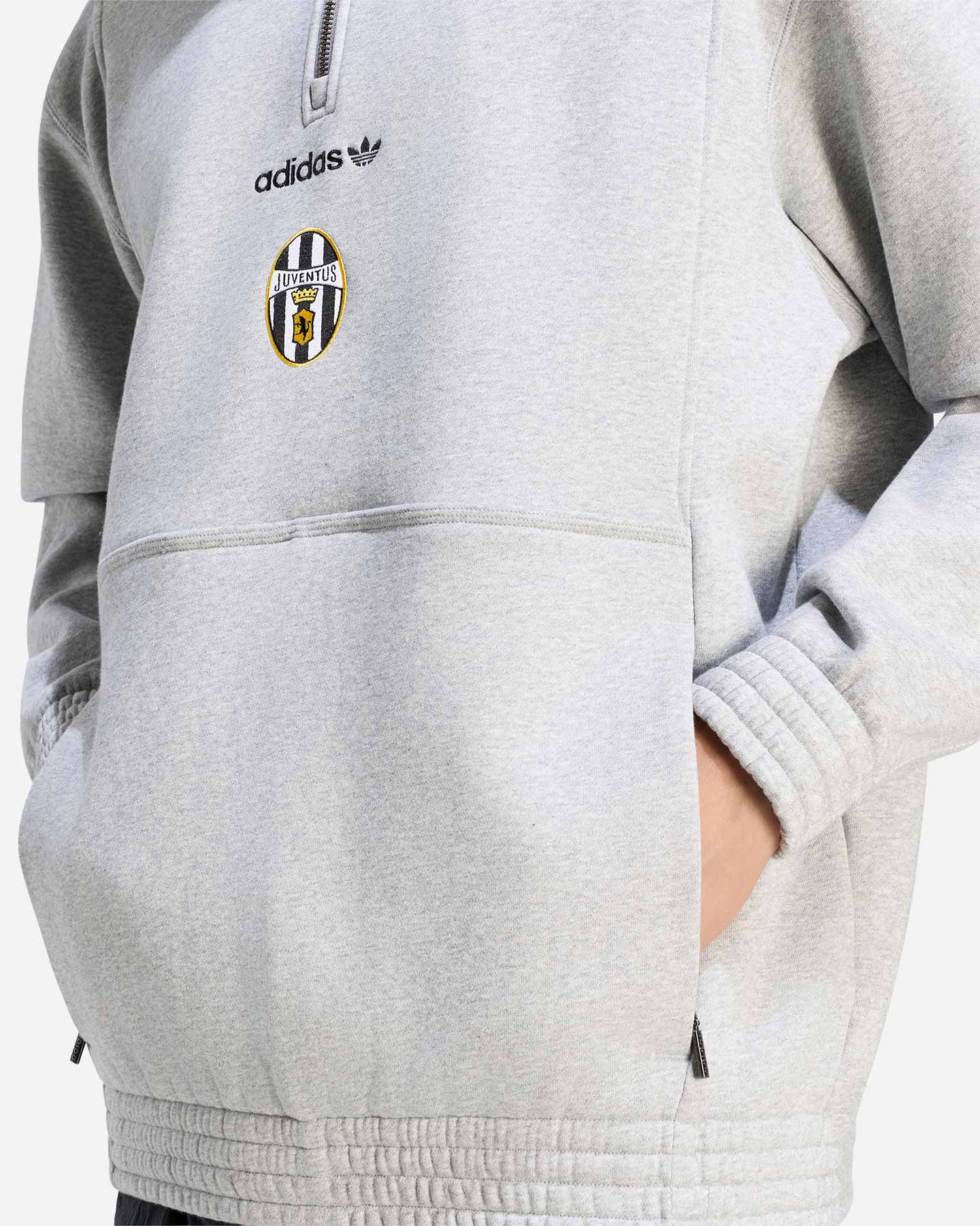 Felpa ADIDAS JUVENTUS EQT M - Grigio - 4 | Cisalfa Sport