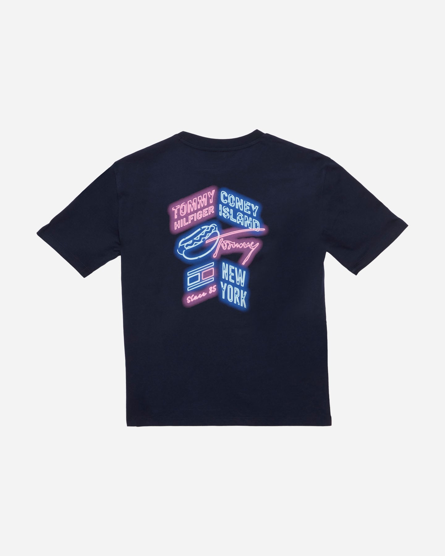 T-shirt TOMMY HILFIGER NEON GRAPHIC JR - Blu Navy - 1 | Cisalfa Sport