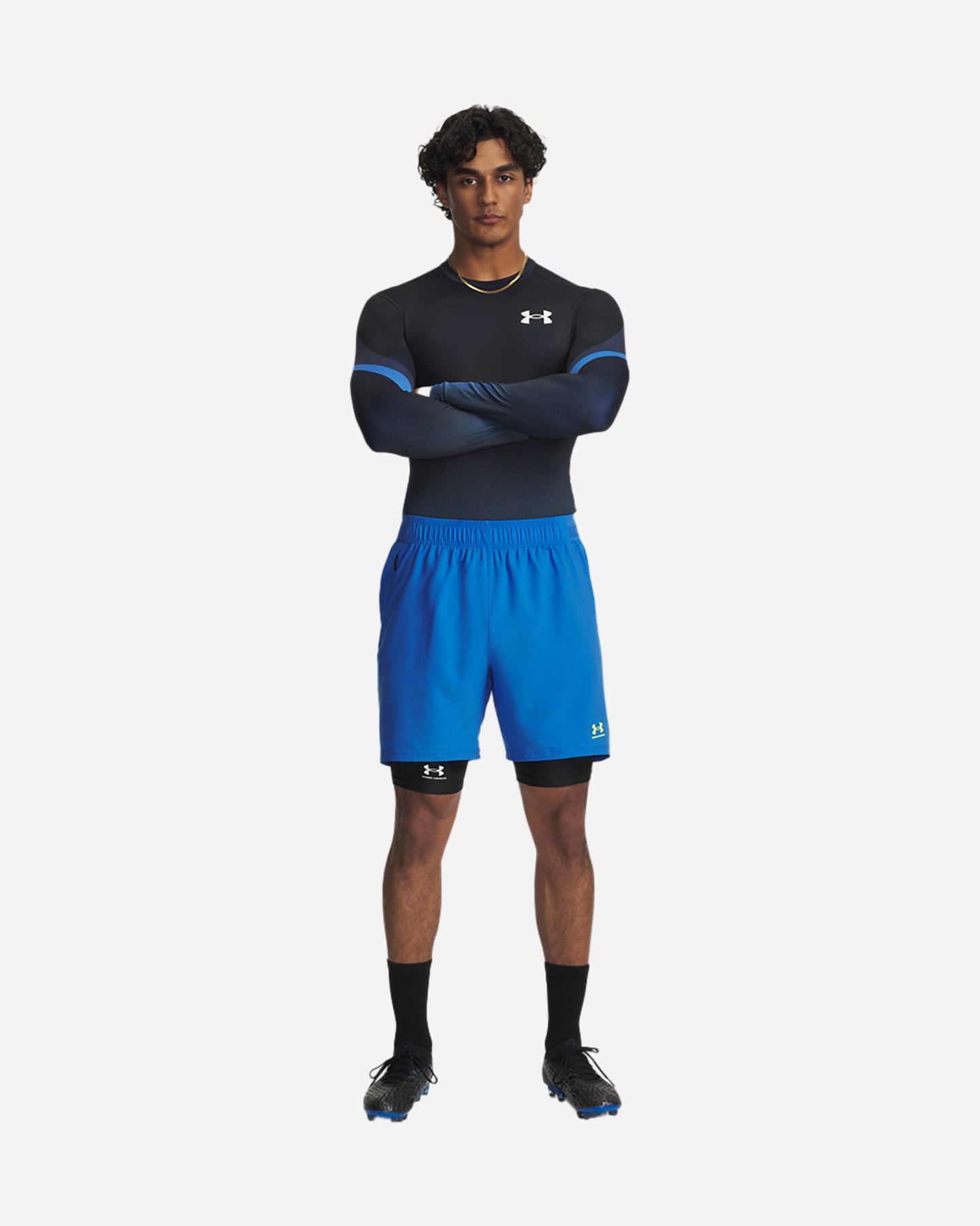 T-shirt training UNDER ARMOUR HEATGEAR SUBLIMATED M - Blu - 2 | Cisalfa Sport