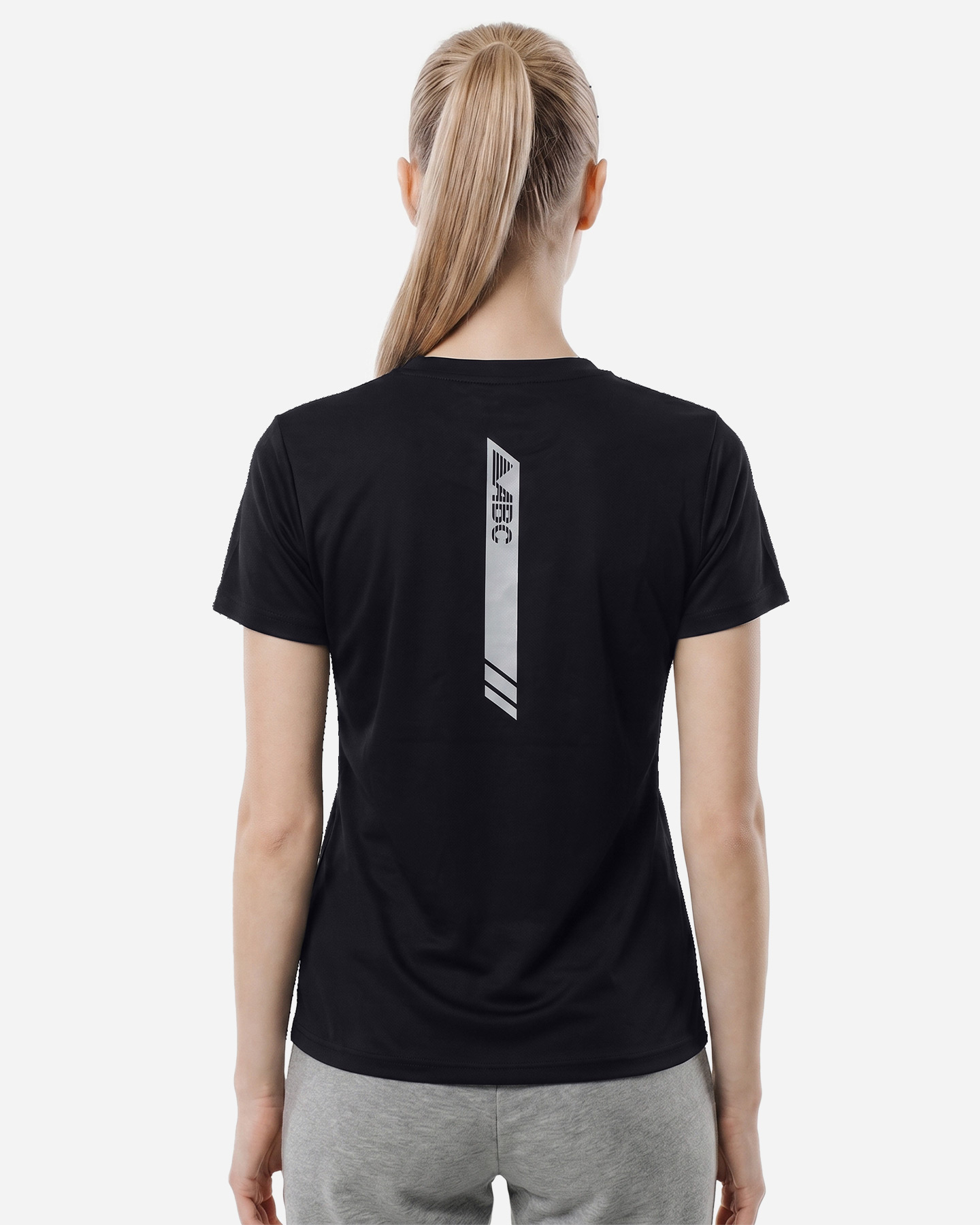 T-shirt running ABC RUNNING BASIC W - Nero - 3 | Cisalfa Sport