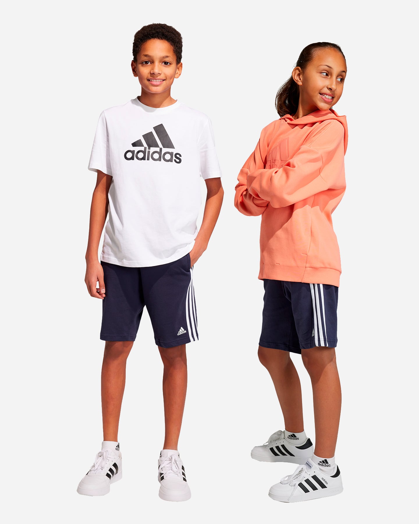 Pantaloncini ADIDAS ESSENTIAL 3STRIPES JR - Blu - 2 | Cisalfa Sport