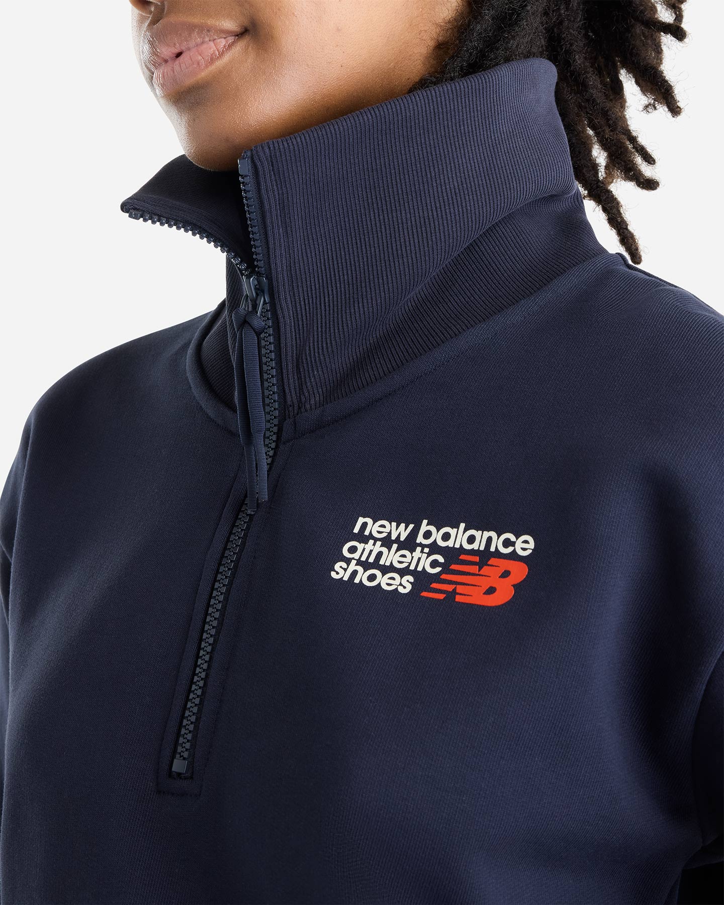 Polo NEW BALANCE ATHLETIC SMALL LOGO W - Blu - 5 | Cisalfa Sport
